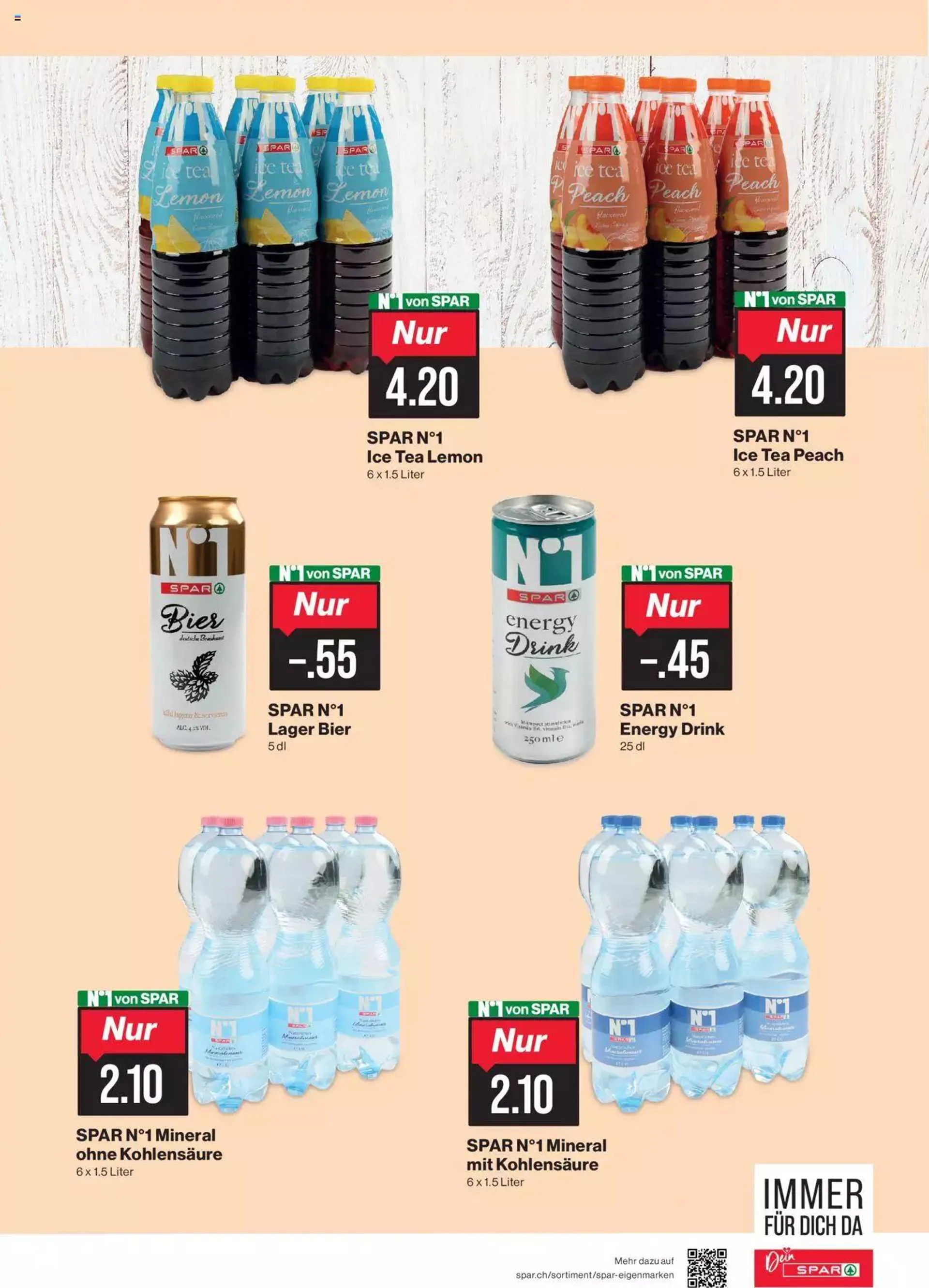 SPAR Aktionen Täglich sparen von 6. Juni bis 31. Dezember 2023 - Prospekt seite  7