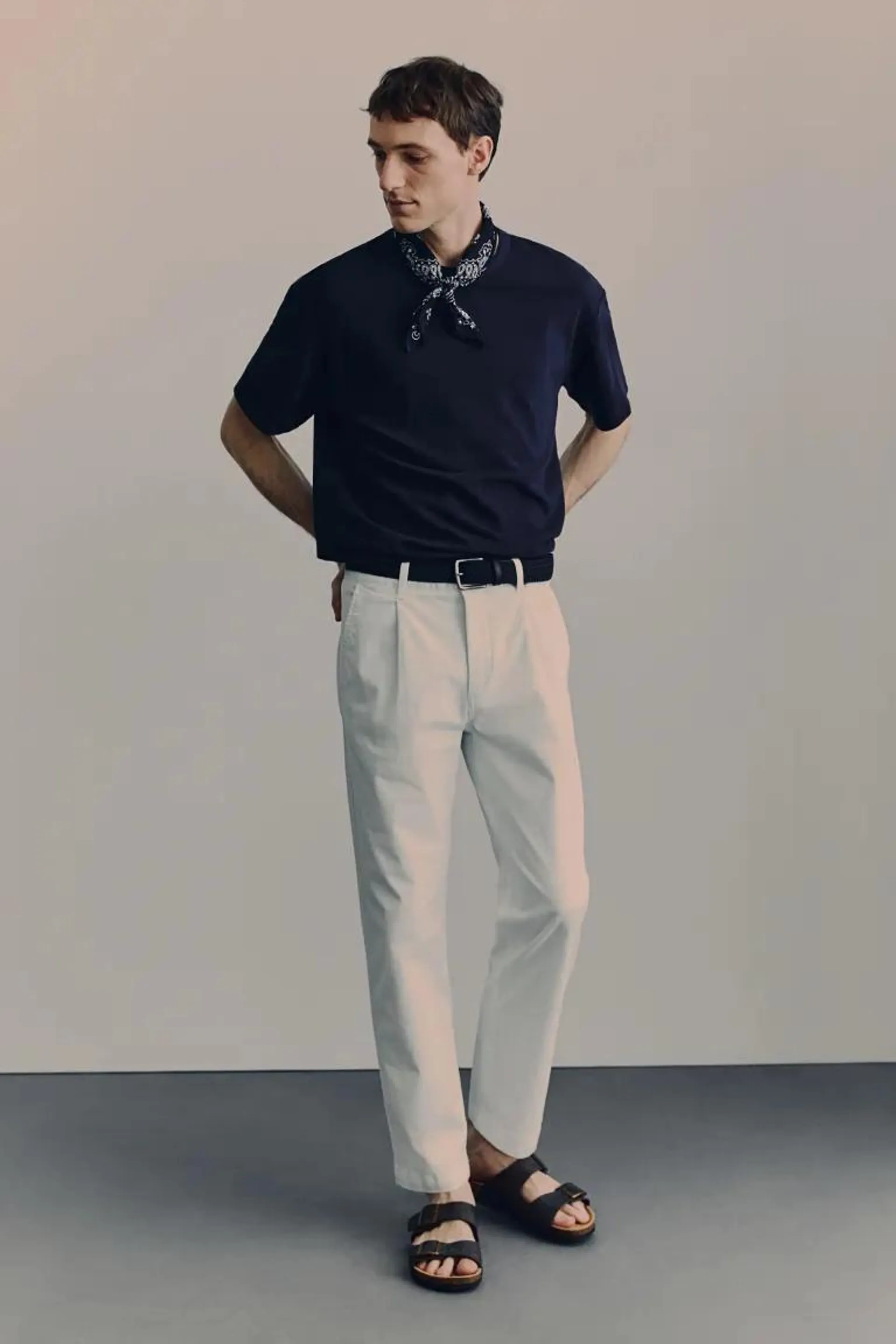 Cropped παντελόνι chino Regular Fit