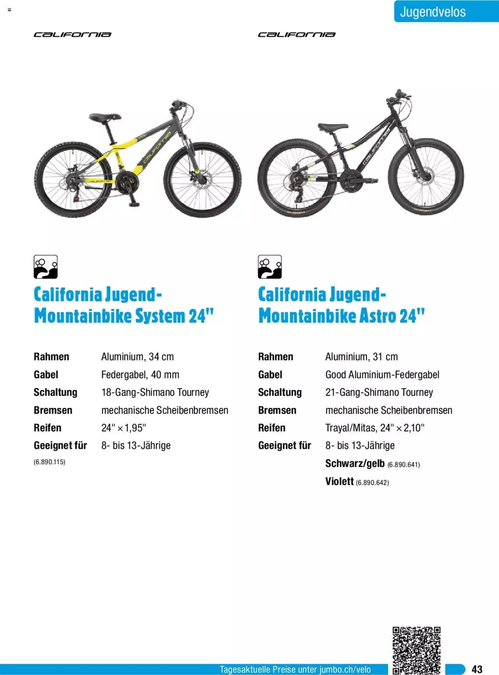 Jumbo Aktionen Dein Velo 2024 von 29. Januar bis 31. Dezember 2024 - Prospekt seite  43