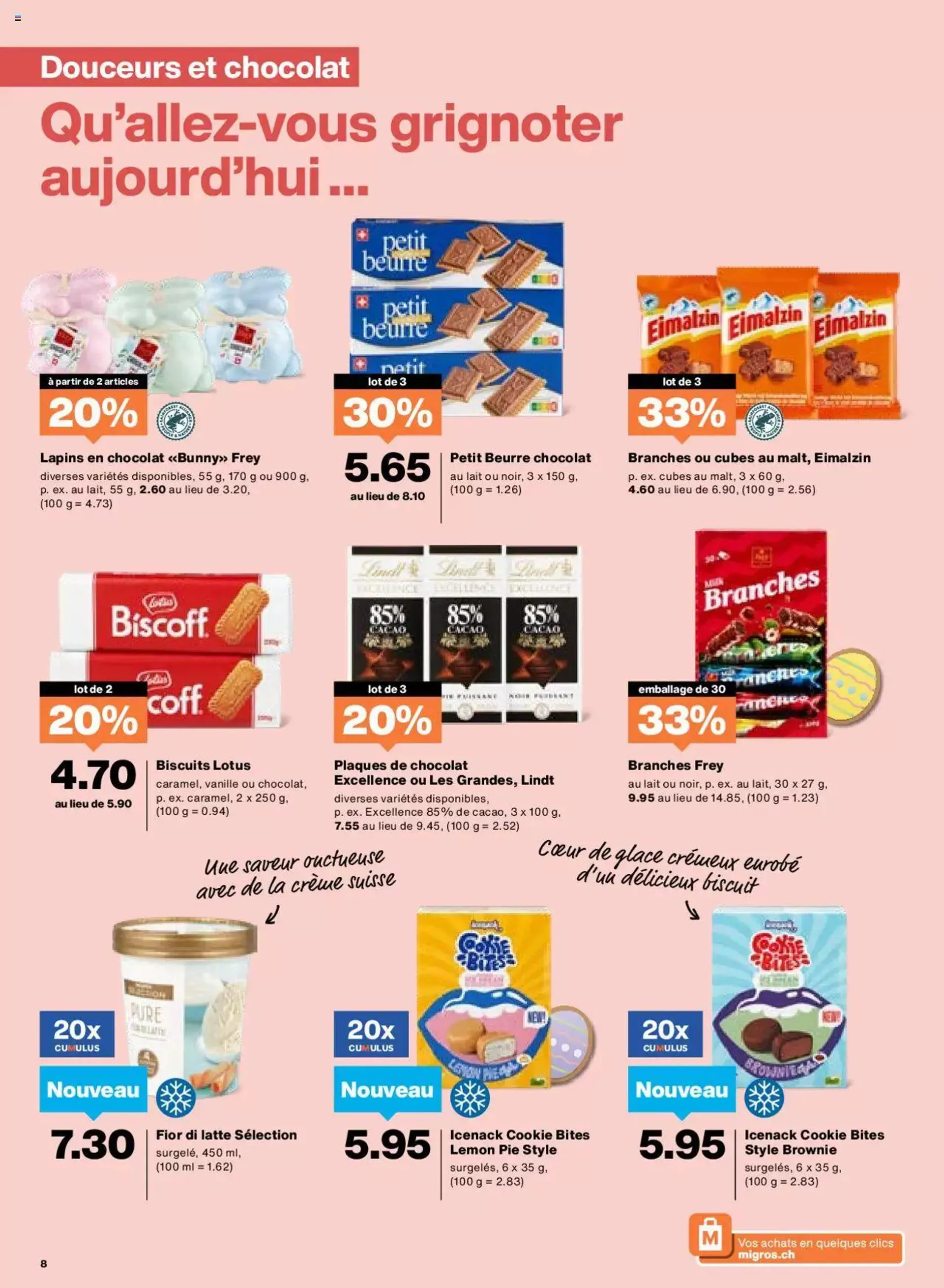Migros Aktionen von 19. März bis 25. März 2024 - Prospekt seite  8