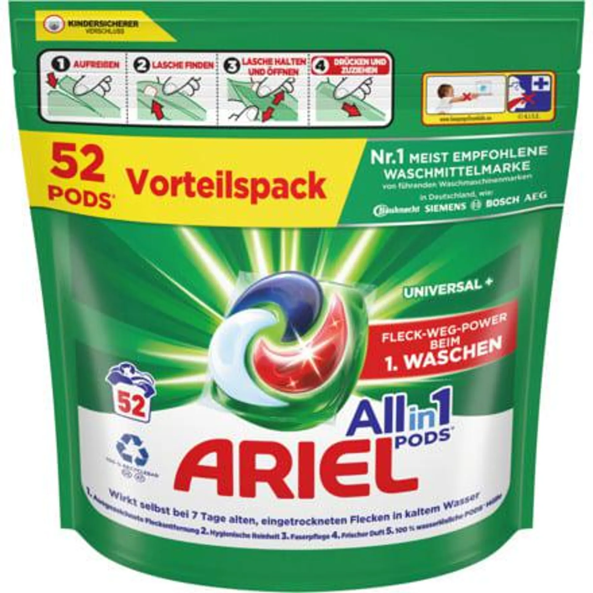 Ariel Pods All-in1 Universal 52 Waschgänge