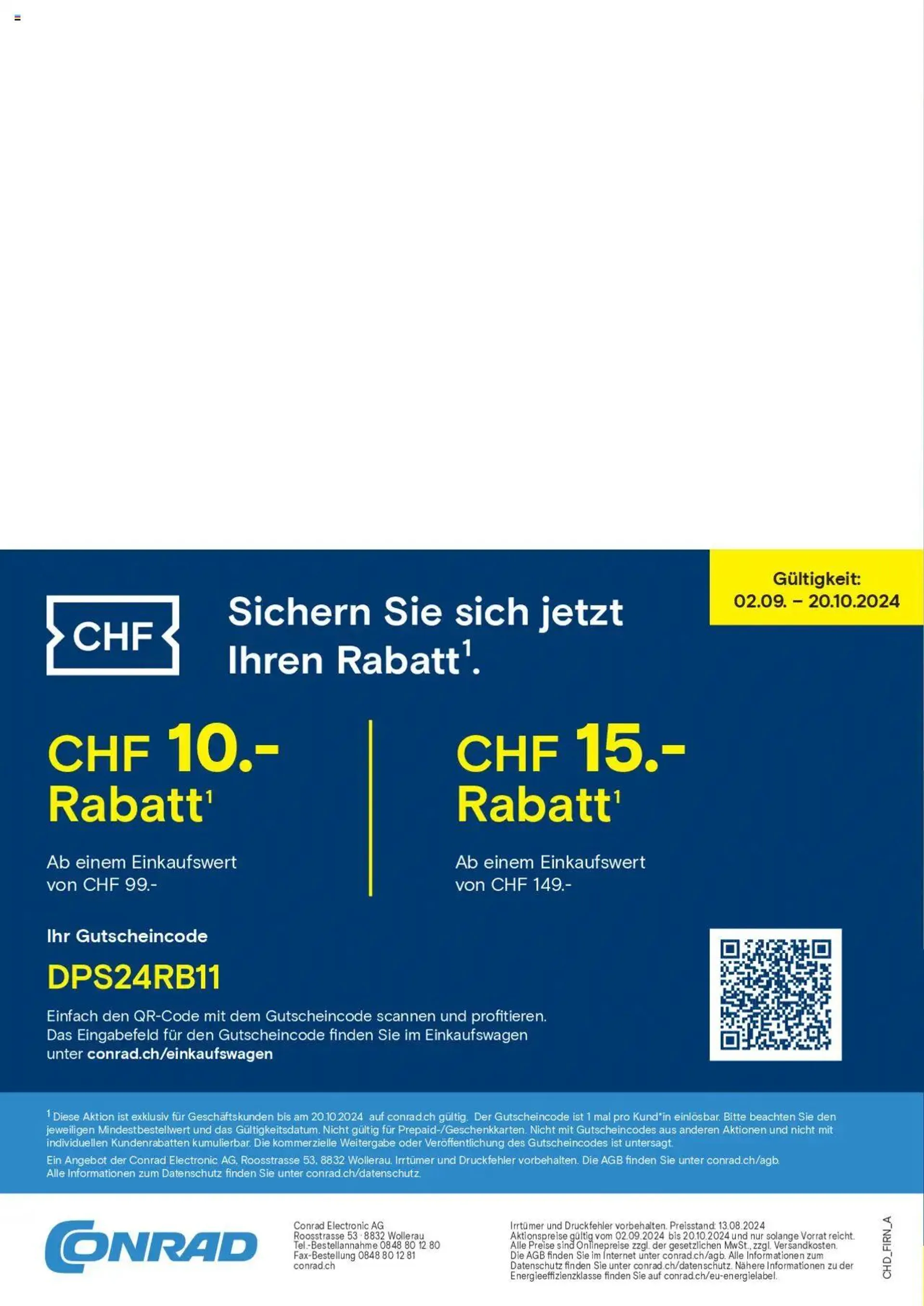 Conrad Aktionen Technik Deals von 2. September bis 20. Oktober 2024 - Prospekt seite  76