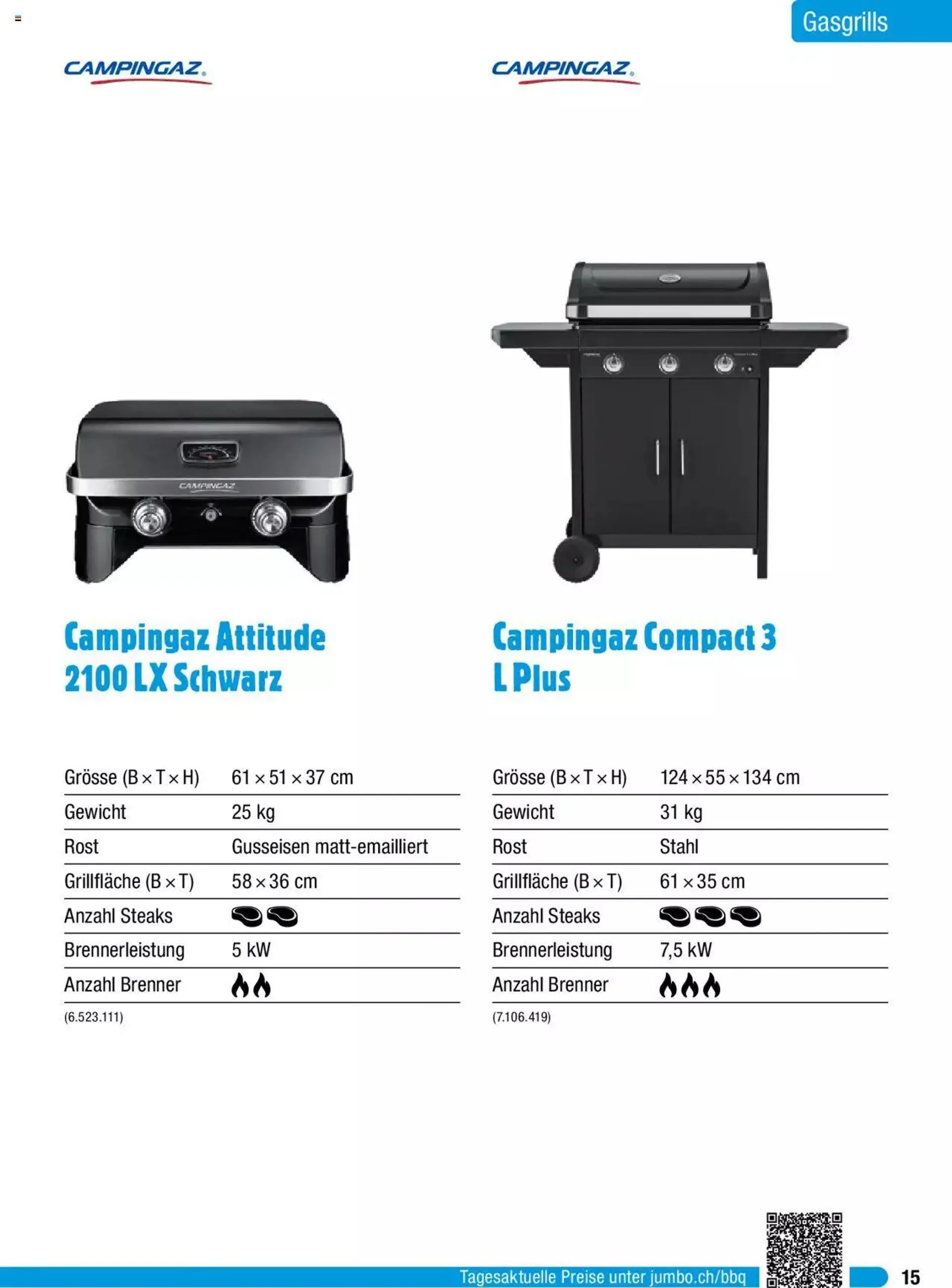 Jumbo Grosse Grillbroschure 2023 von 27. Februar bis 31. Dezember 2023 - Prospekt seite  15