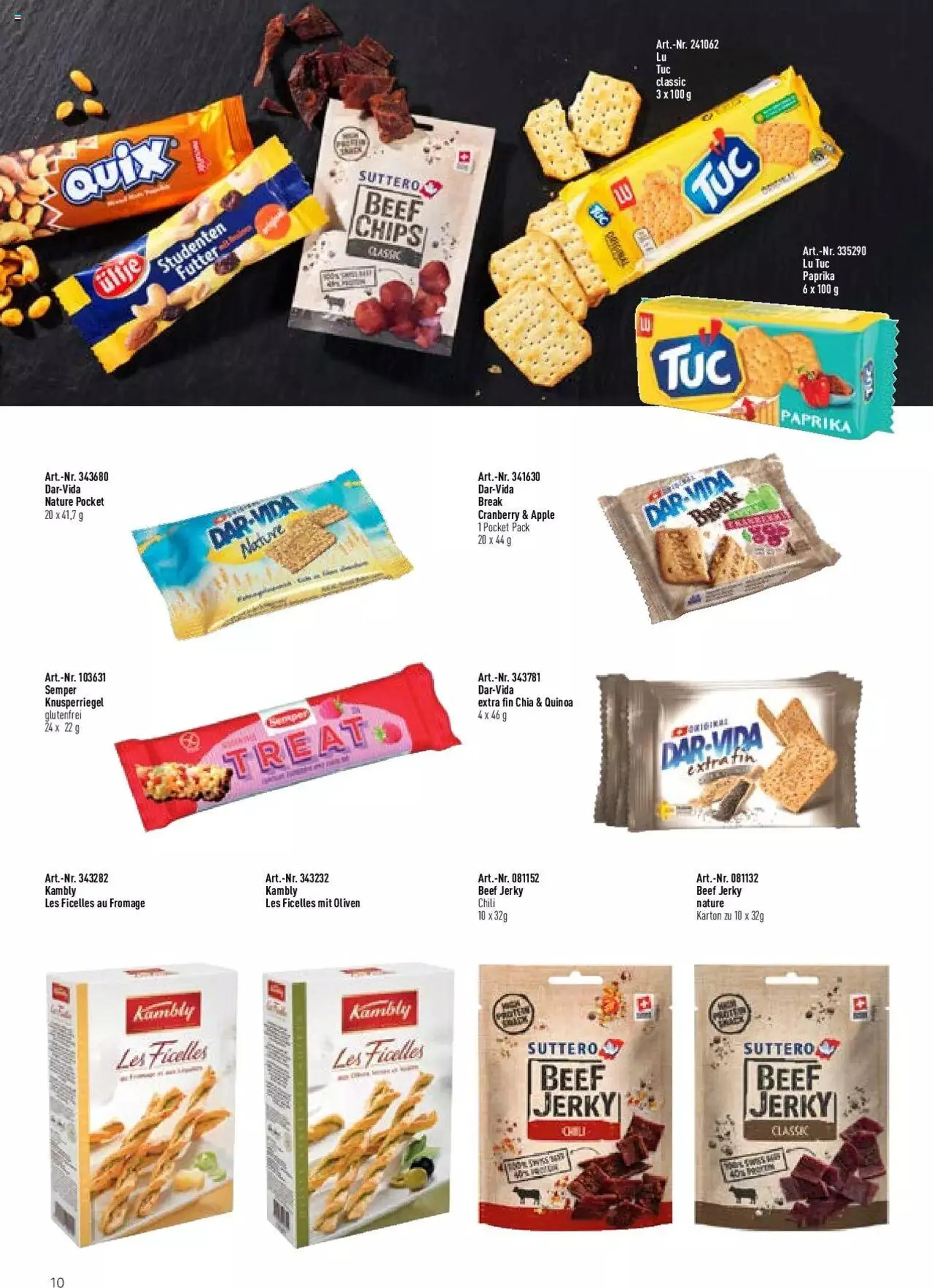 Prodega - Sortiments-Ideen für Kiosk und Shop in der Care-Gastronomie von 11. Mai bis 11. Mai 2024 - Prospekt seite  10