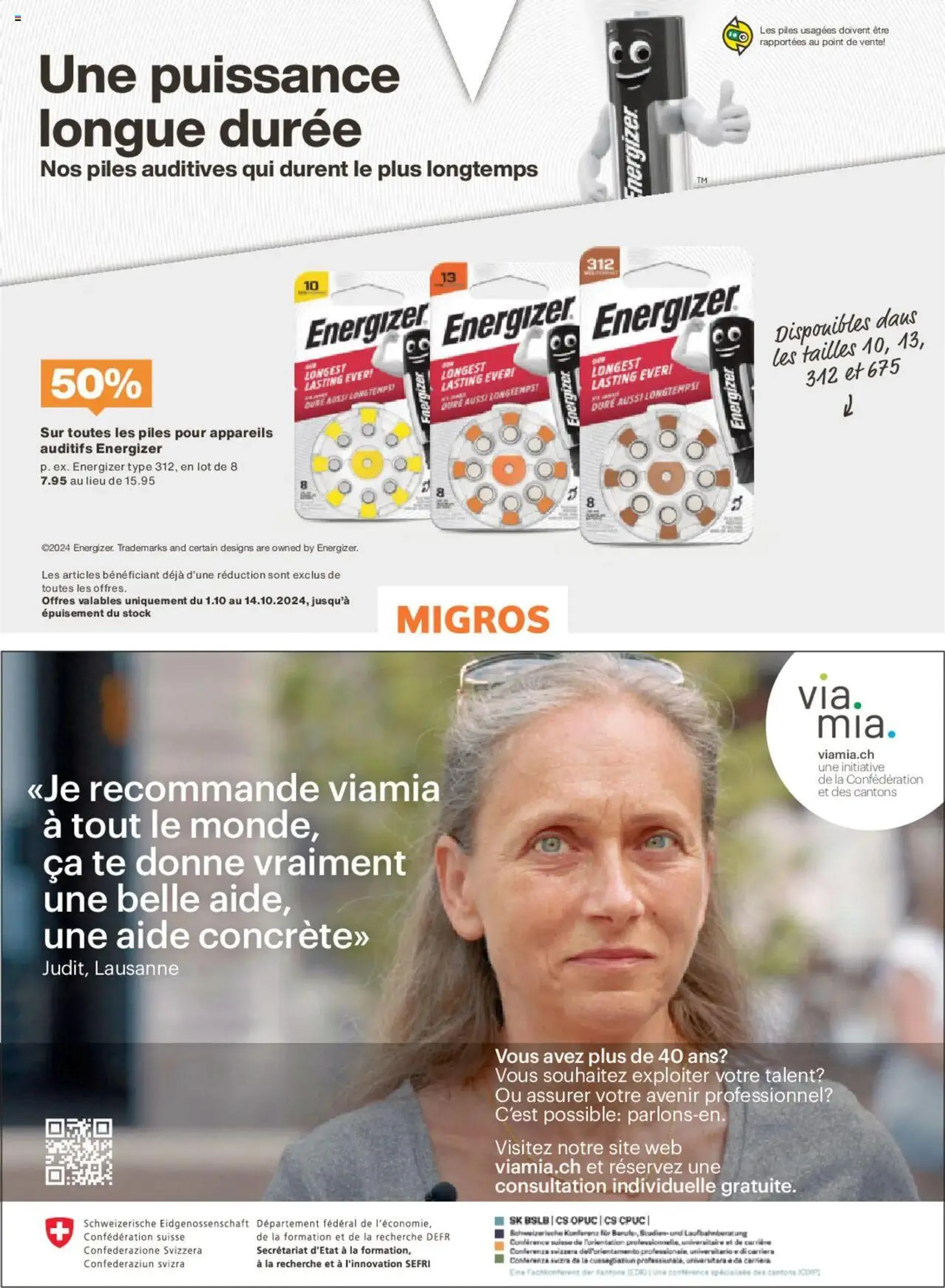 Migros - Magazin FR von 30. September bis 6. Oktober 2024 - Prospekt seite  68