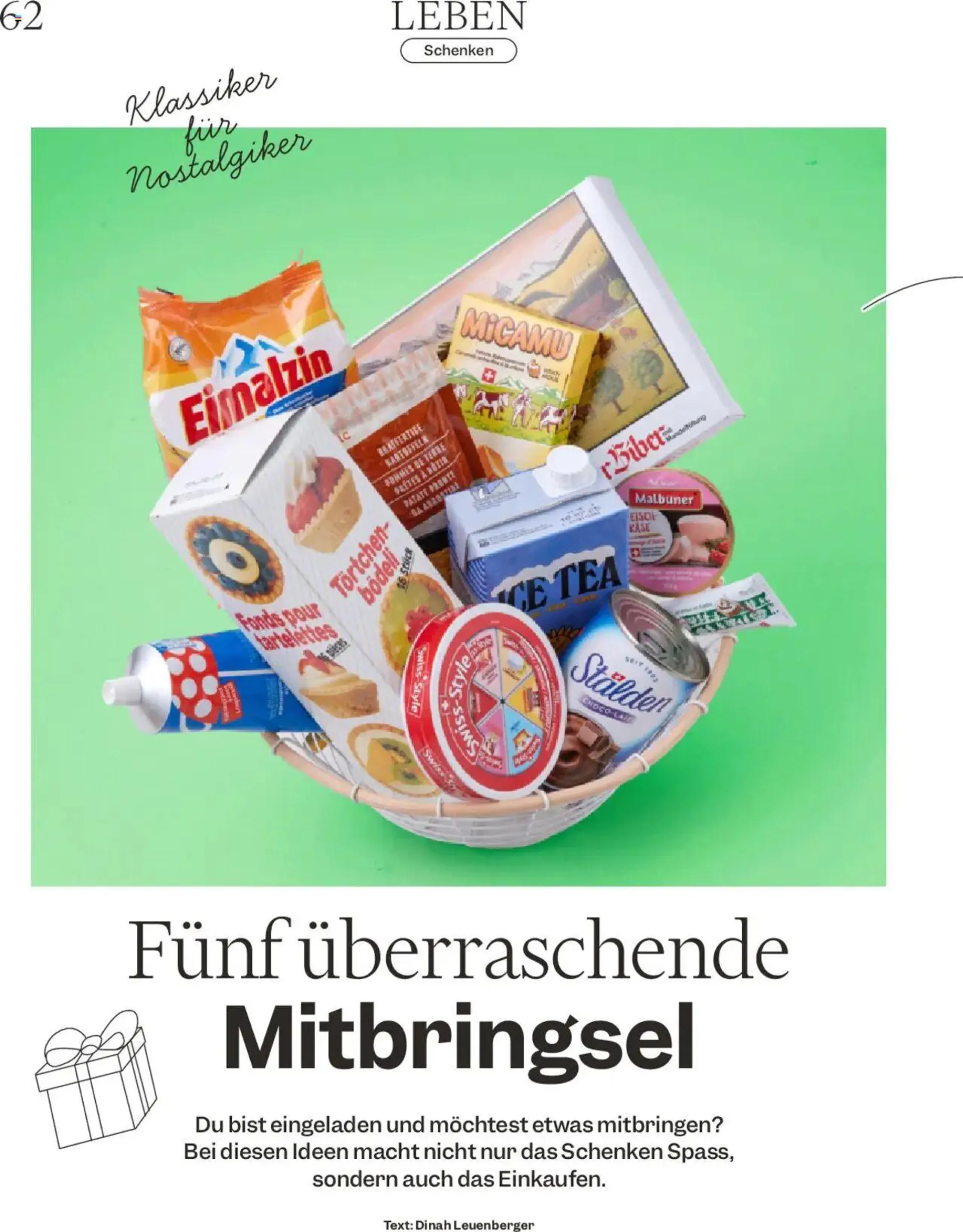 Migros - Magazin von 21. Oktober bis 27. Oktober 2024 - Prospekt seite  62