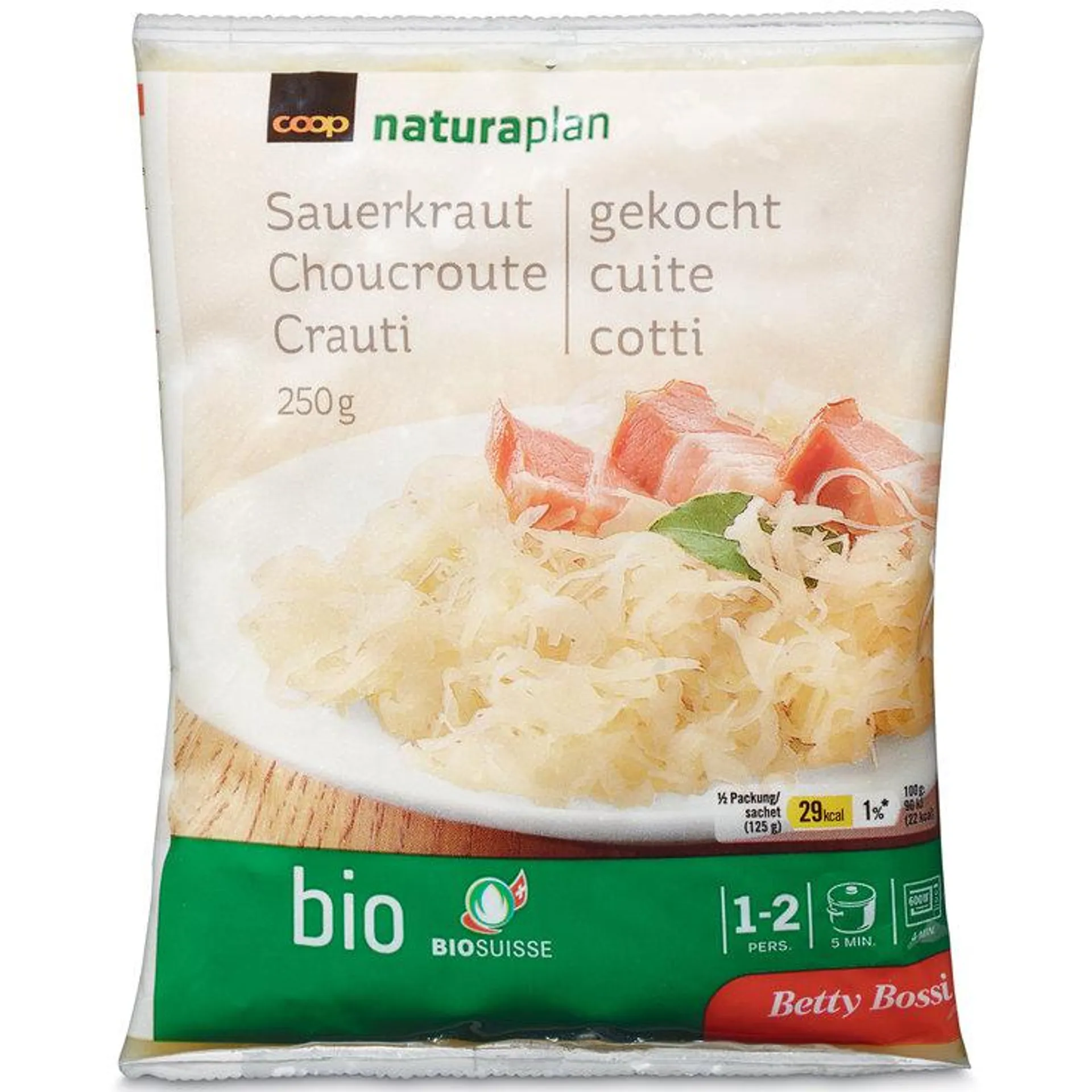 Betty Bossi Naturaplan Bio Sauerkraut gekocht