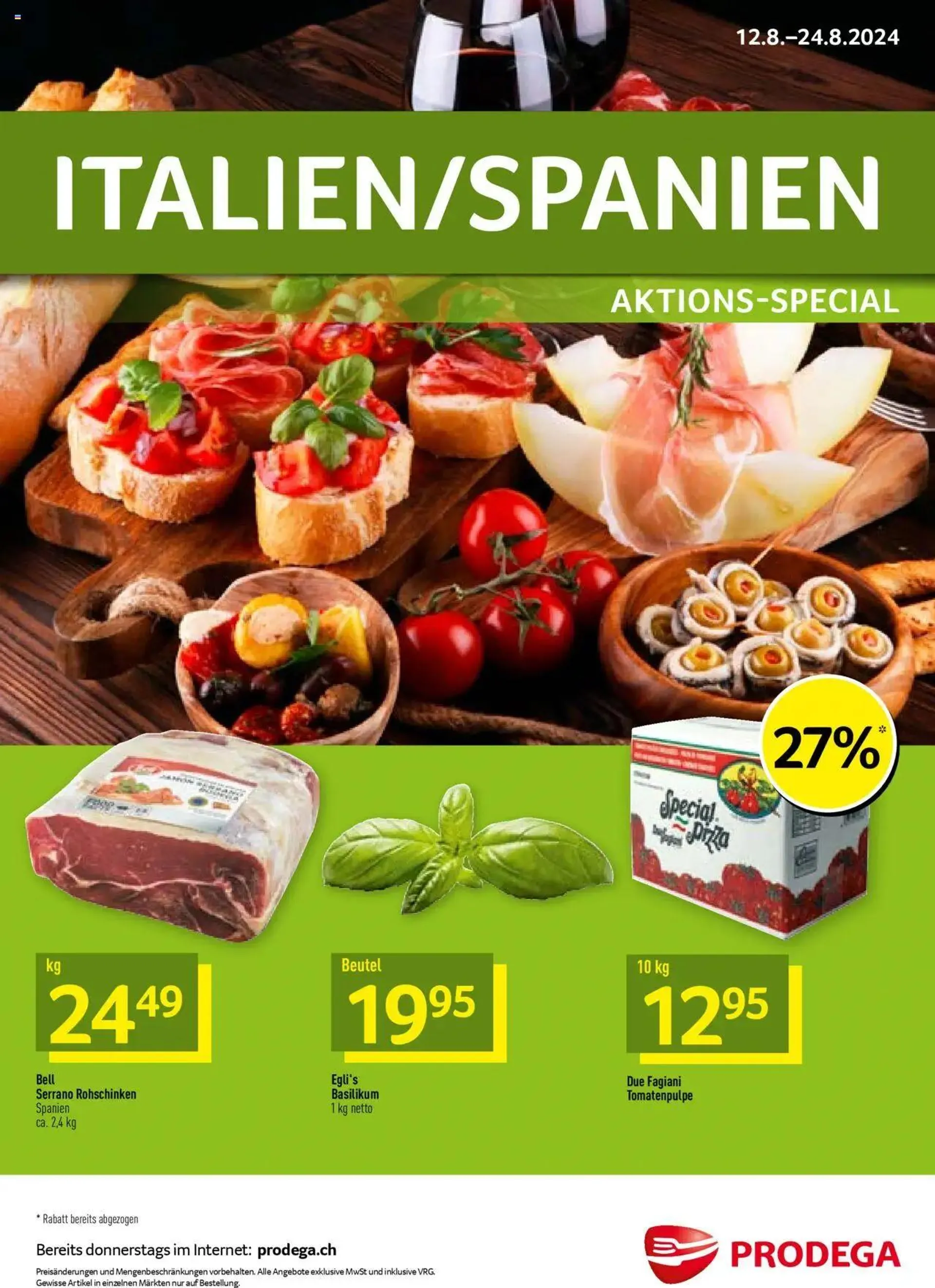 Prodega Aktionen Italien/Spanien - 0