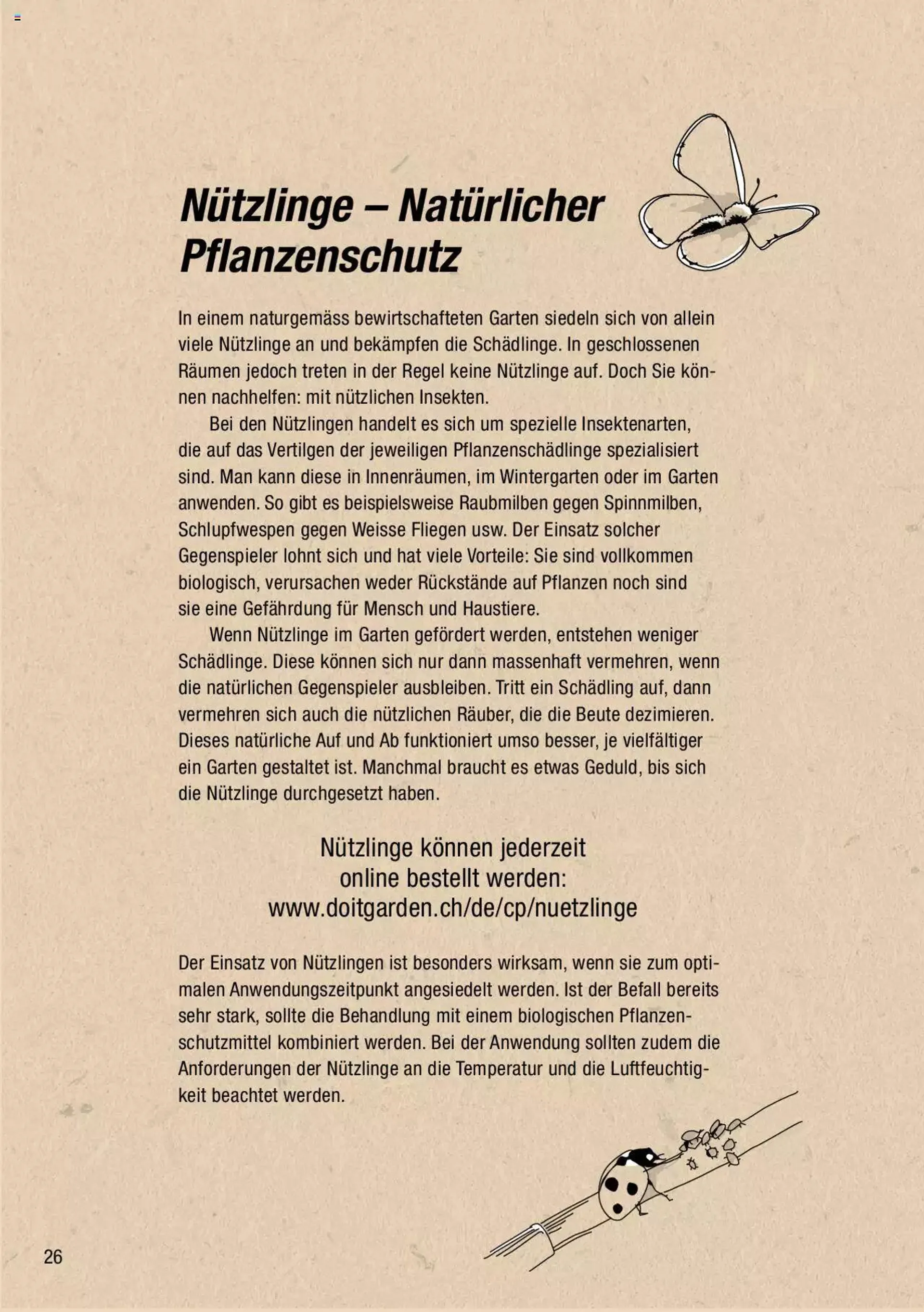 DO IT+GARDEN MIGROS - Biodiversität Broschüre von 9. März bis 31. Dezember 2023 - Prospekt seite  26
