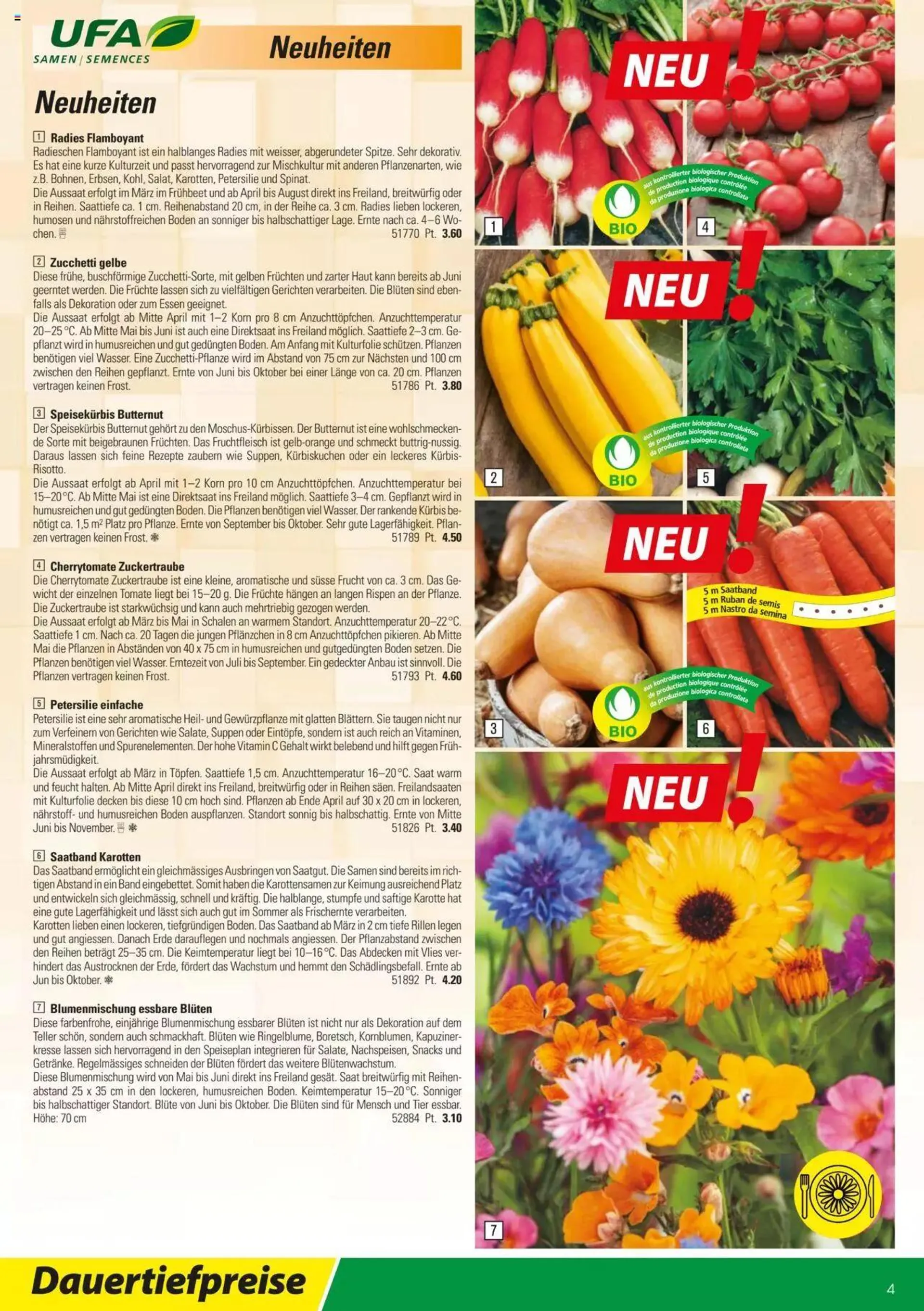 Landi - Gartensamenkatalog 2023 von 10. Januar bis 31. Dezember 2023 - Prospekt seite  4