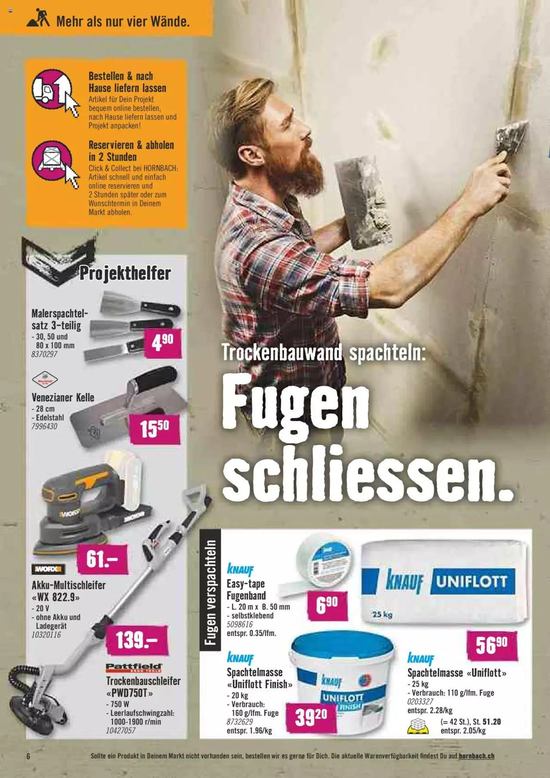 Hornbach Aktionen von 20. September bis 16. Oktober 2023 - Prospekt seite  6