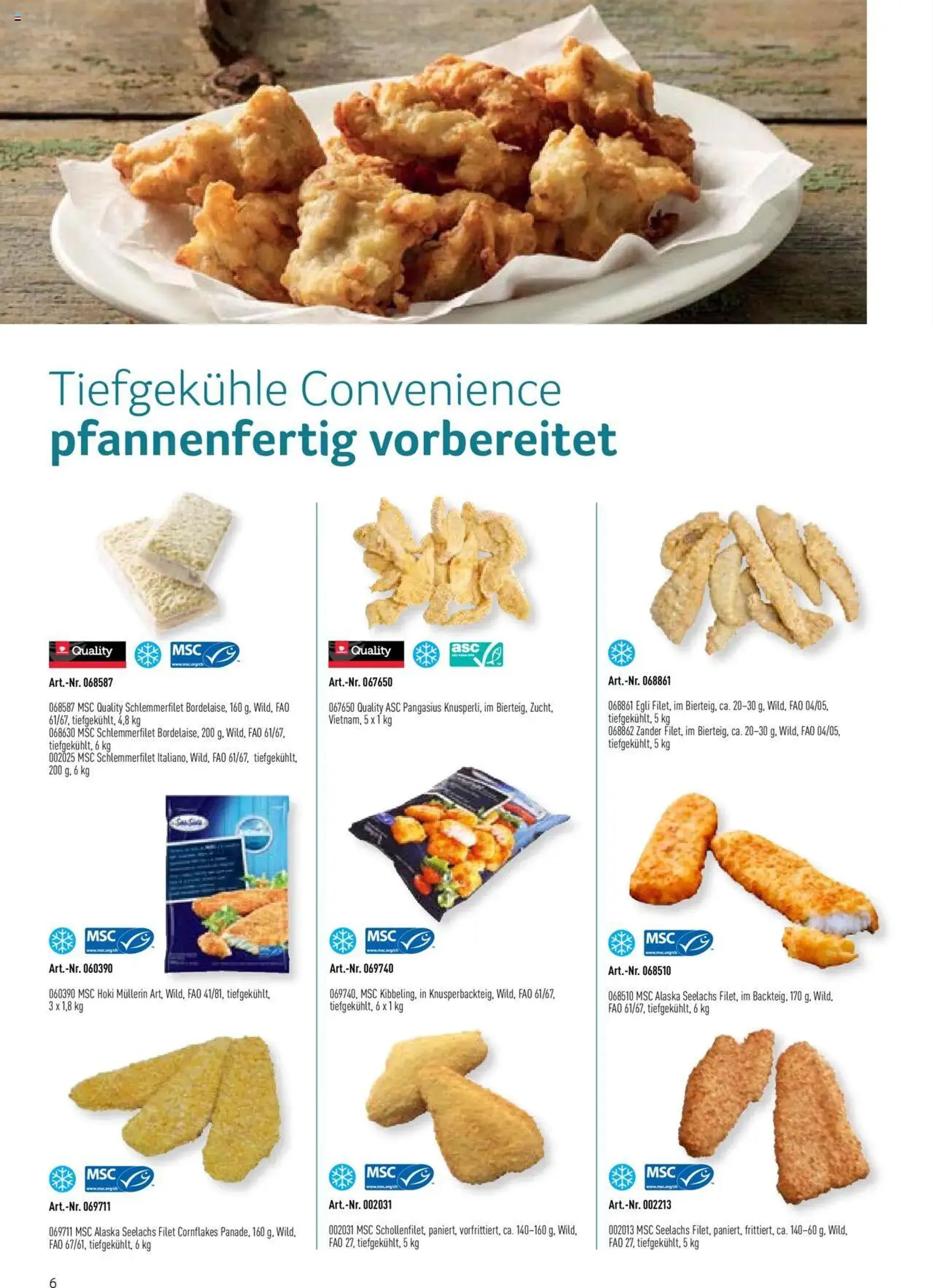 Prodega Aktionen Spezialsortiment Fisch von 1. Juli bis 31. Dezember 2024 - Prospekt seite  6