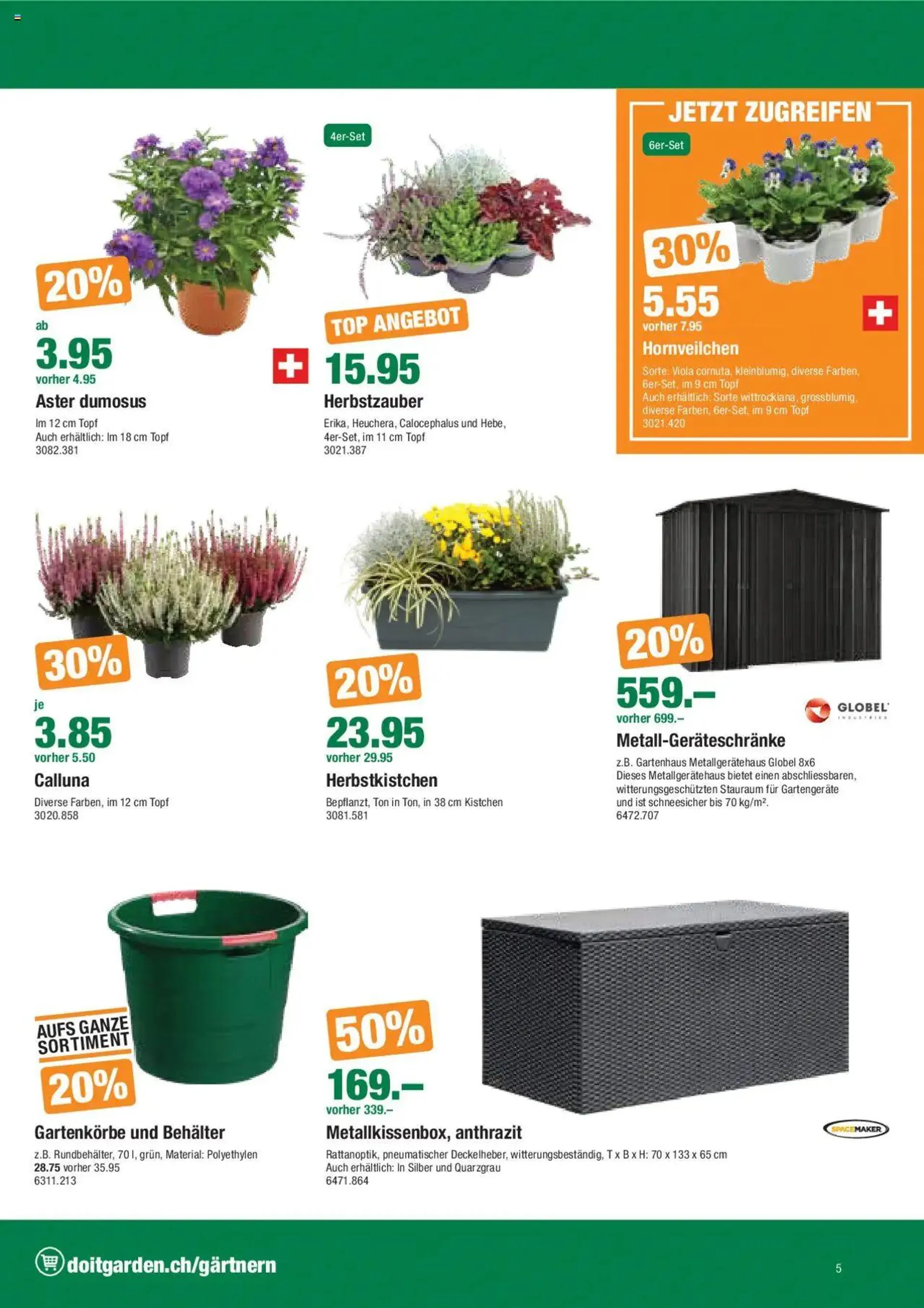 DO IT+GARDEN MIGROS Aktionen von 24. September bis 7. Oktober 2024 - Prospekt seite  5