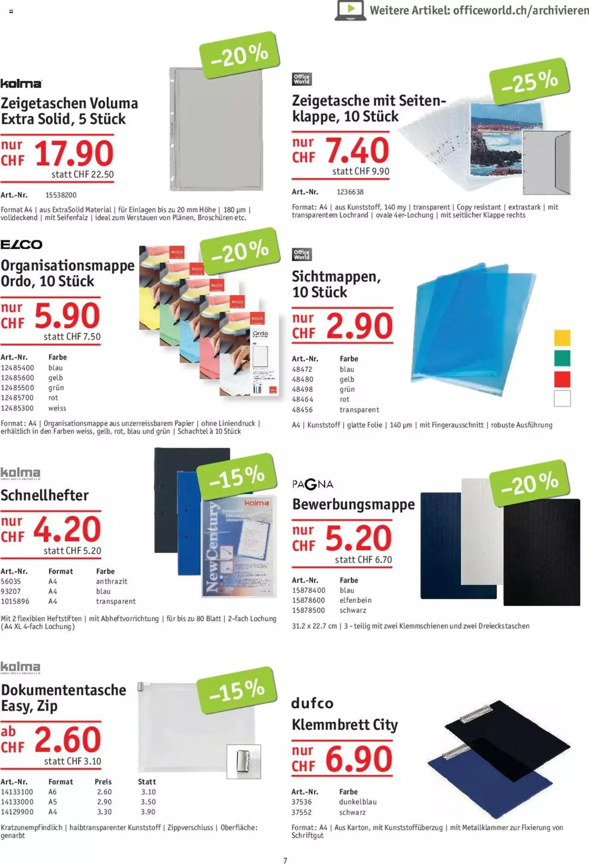Office World Aktionen von 29. Juni bis 23. August 2023 - Prospekt seite  7