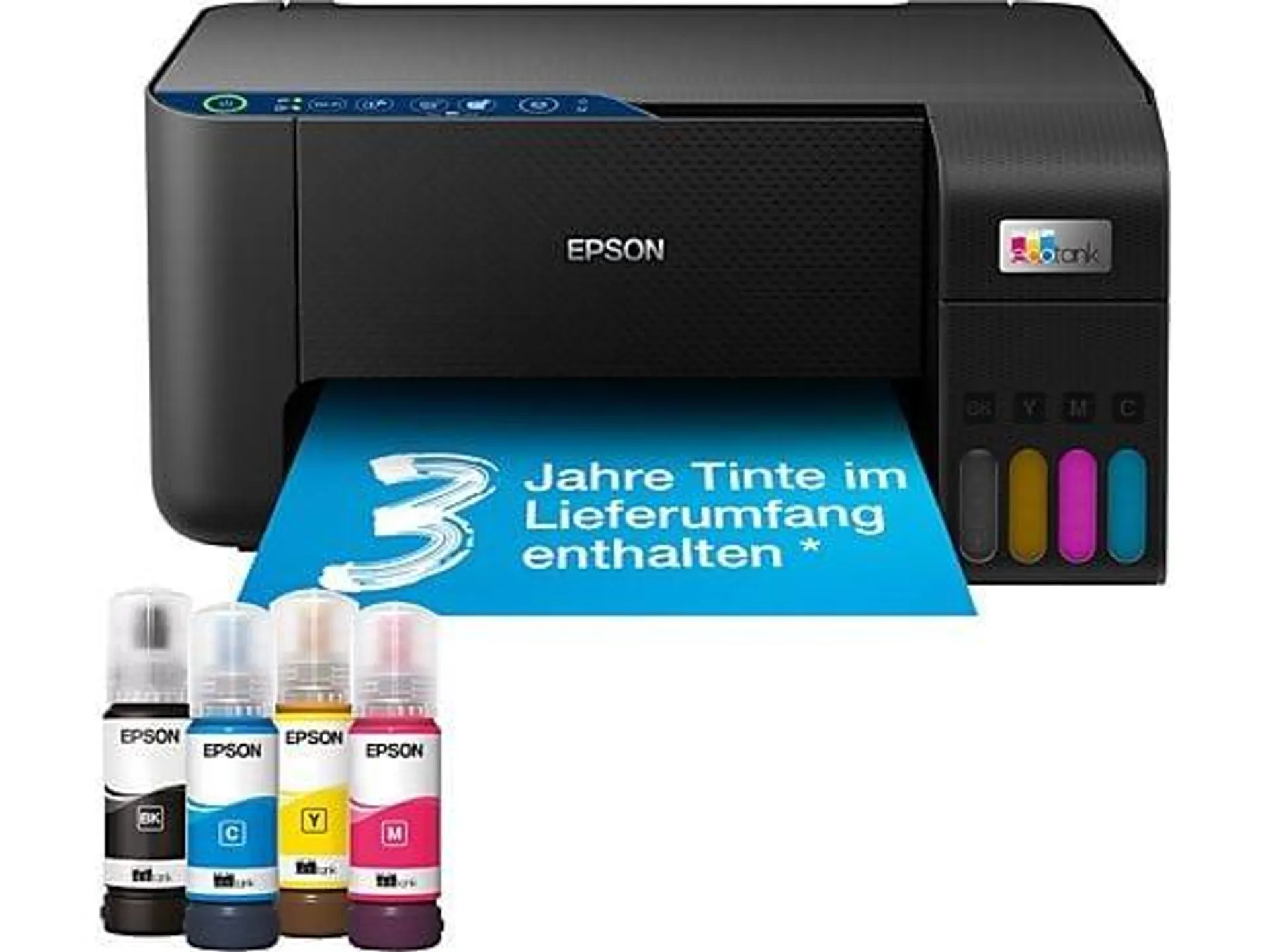 EPSON EcoTank ET-2861 Epson Micro Piezo™-Druckkopf Tintentank-Multifunktionsdrucker WLAN Netzwerkfähig