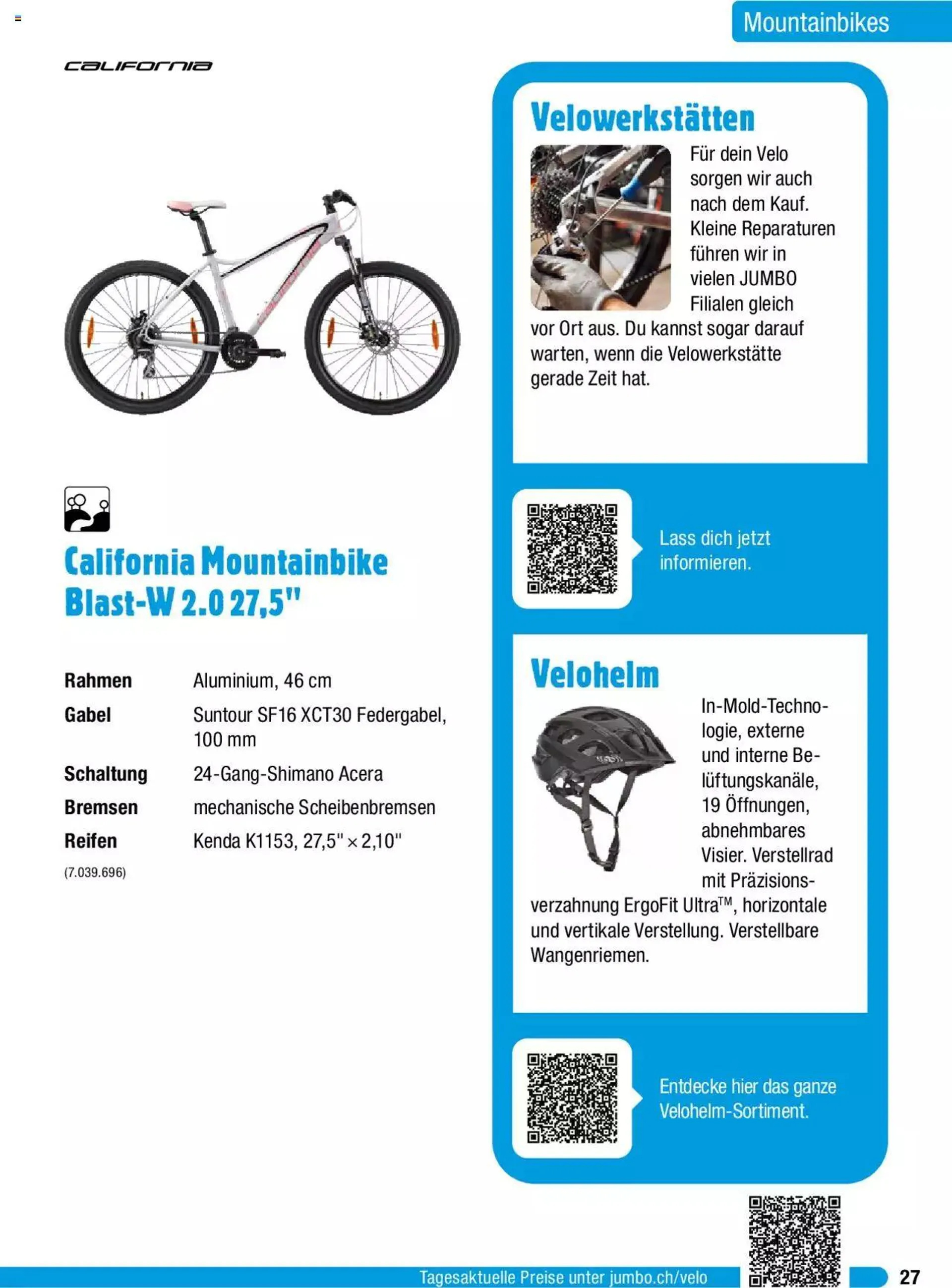 Jumbo Aktionen Dein Velo 2024 von 29. Januar bis 31. Dezember 2024 - Prospekt seite  27