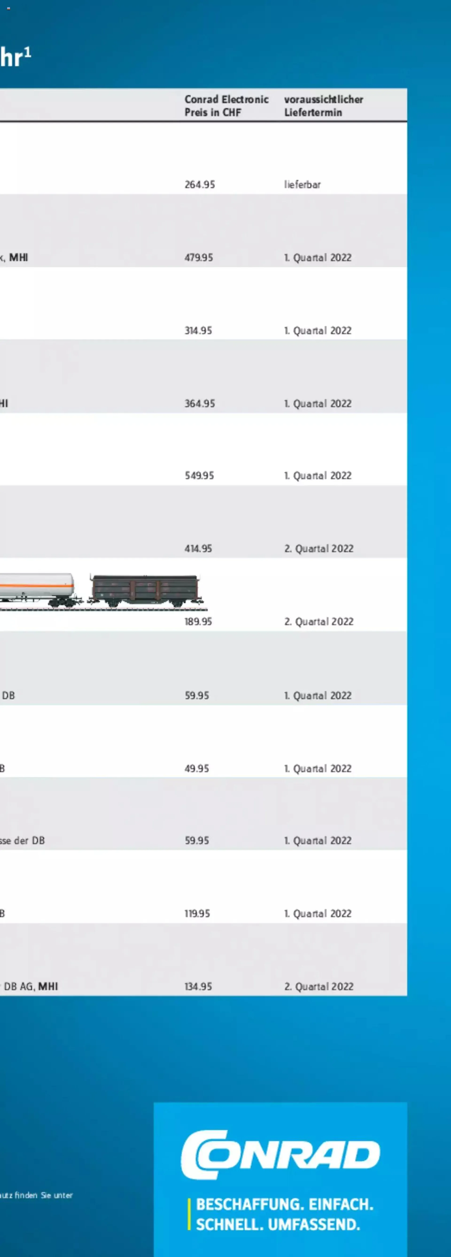Conrad - Märklin Neuheiten 2022 von 28. März bis 31. Dezember 2023 - Prospekt seite  298