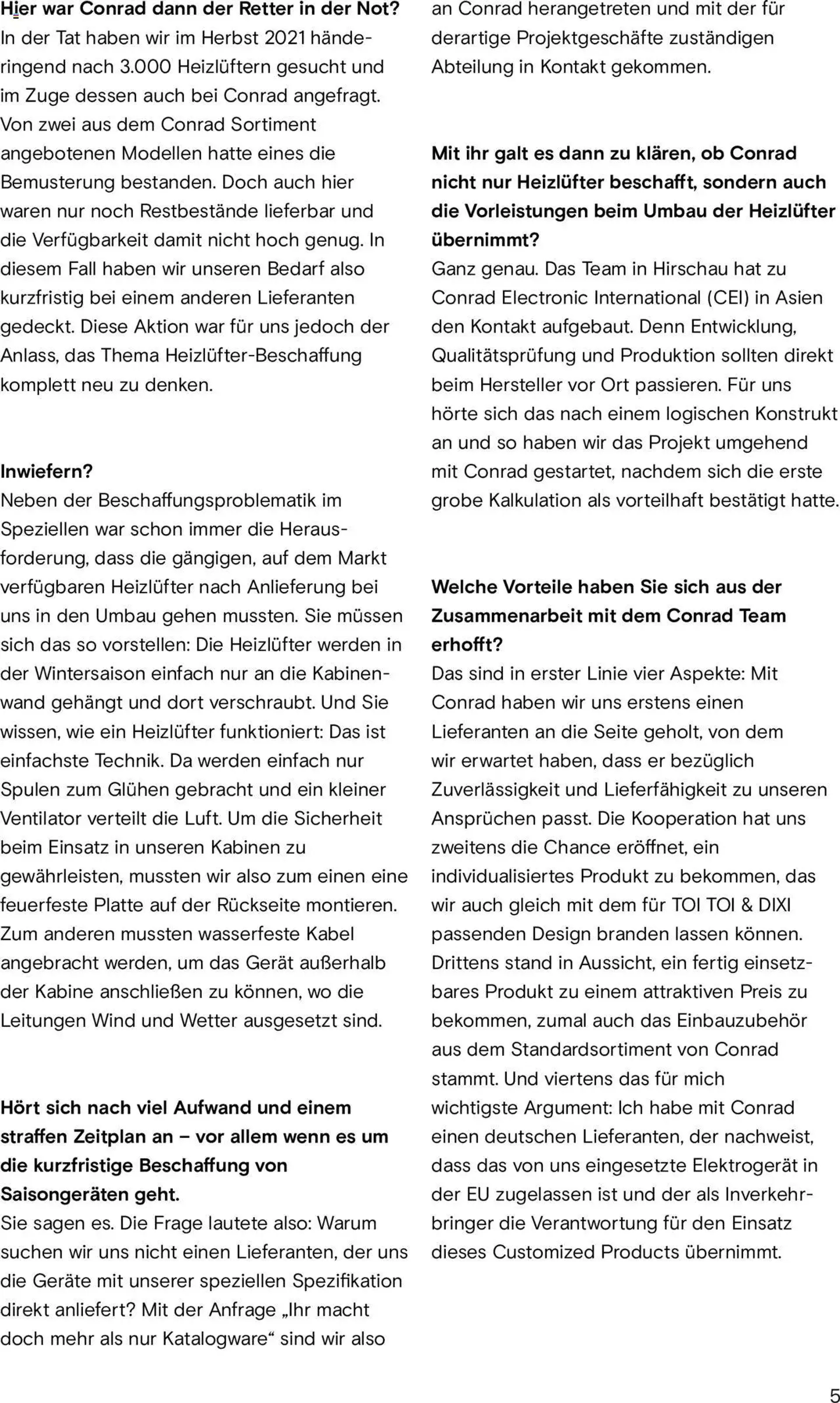 Conrad Aktionen von 1. Mai bis 31. Dezember 2024 - Prospekt seite  6