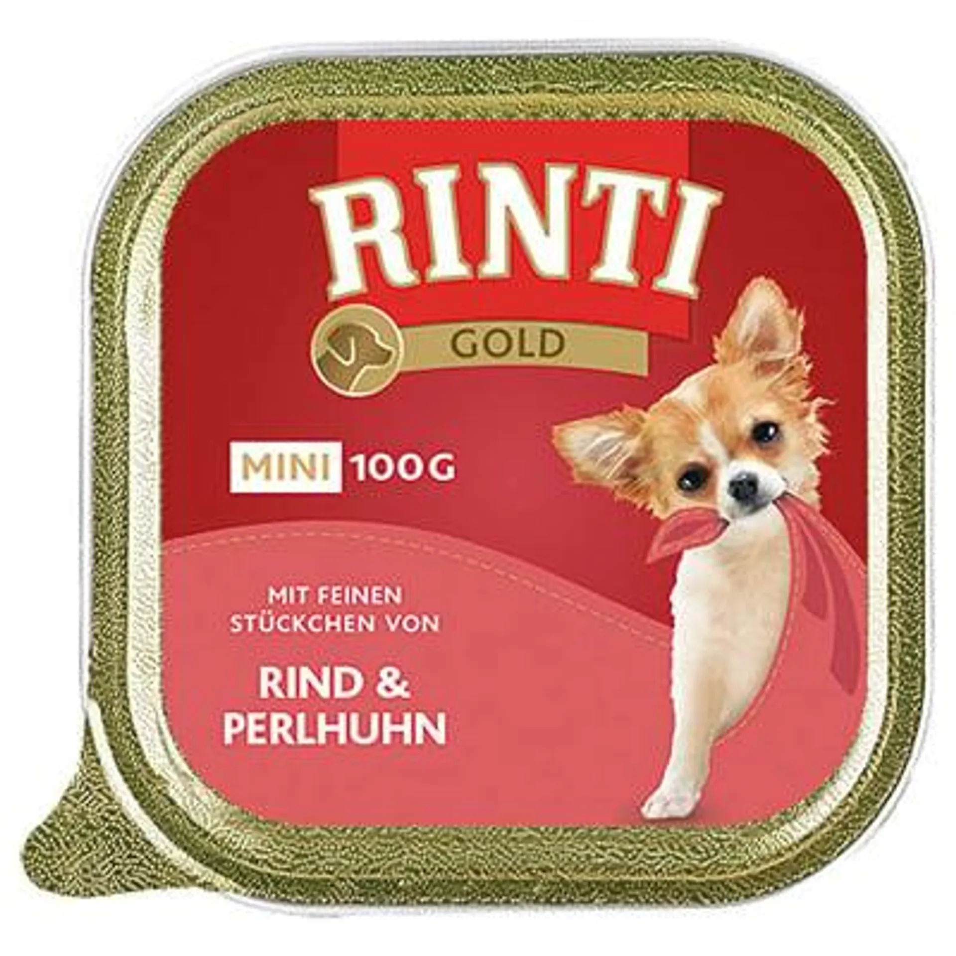 Rinti Gold Mini mit Rind & Perlhuhn 16x100g