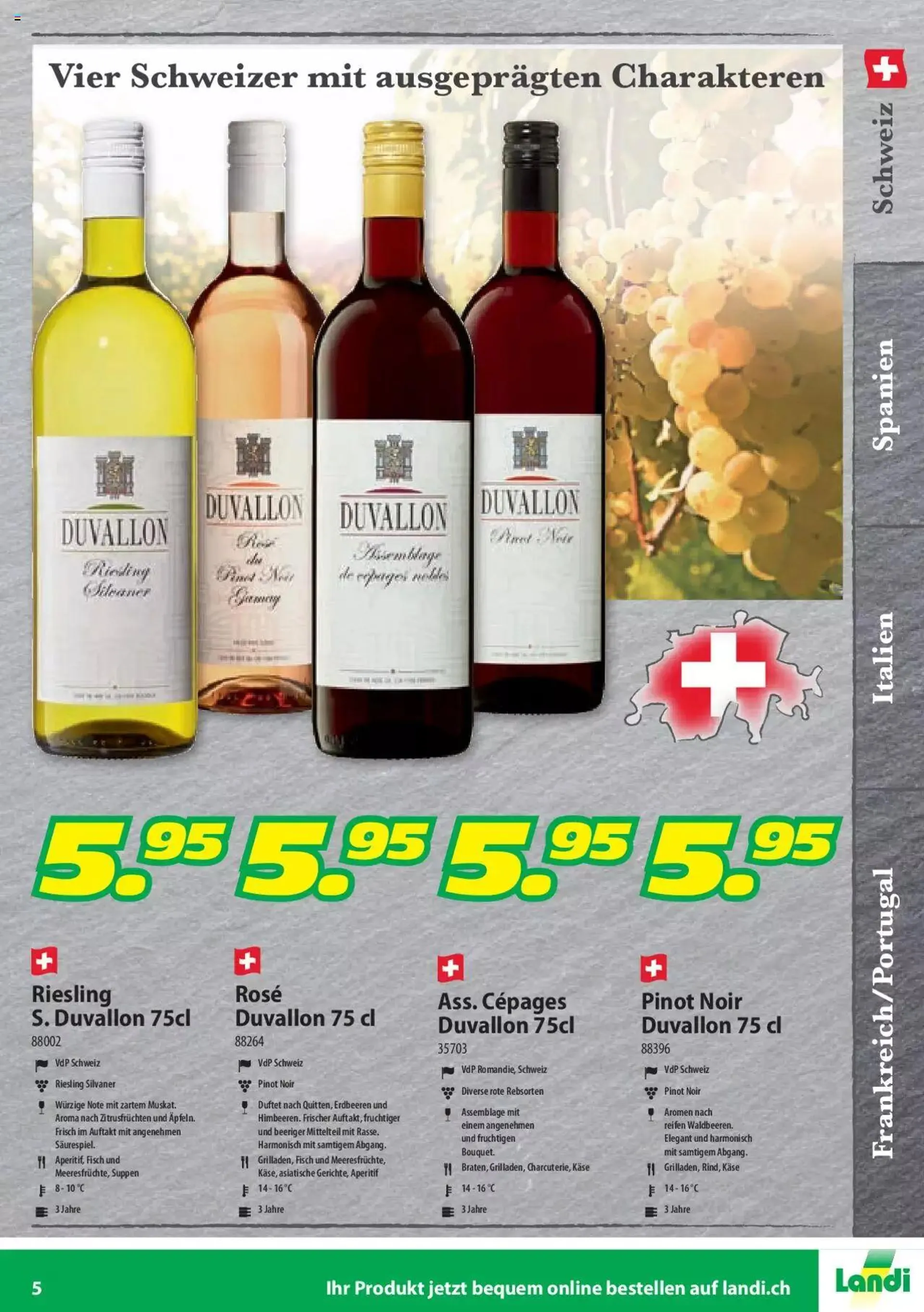 Landi Weinfestival von 21. März bis 31. Dezember 2023 - Prospekt seite  5