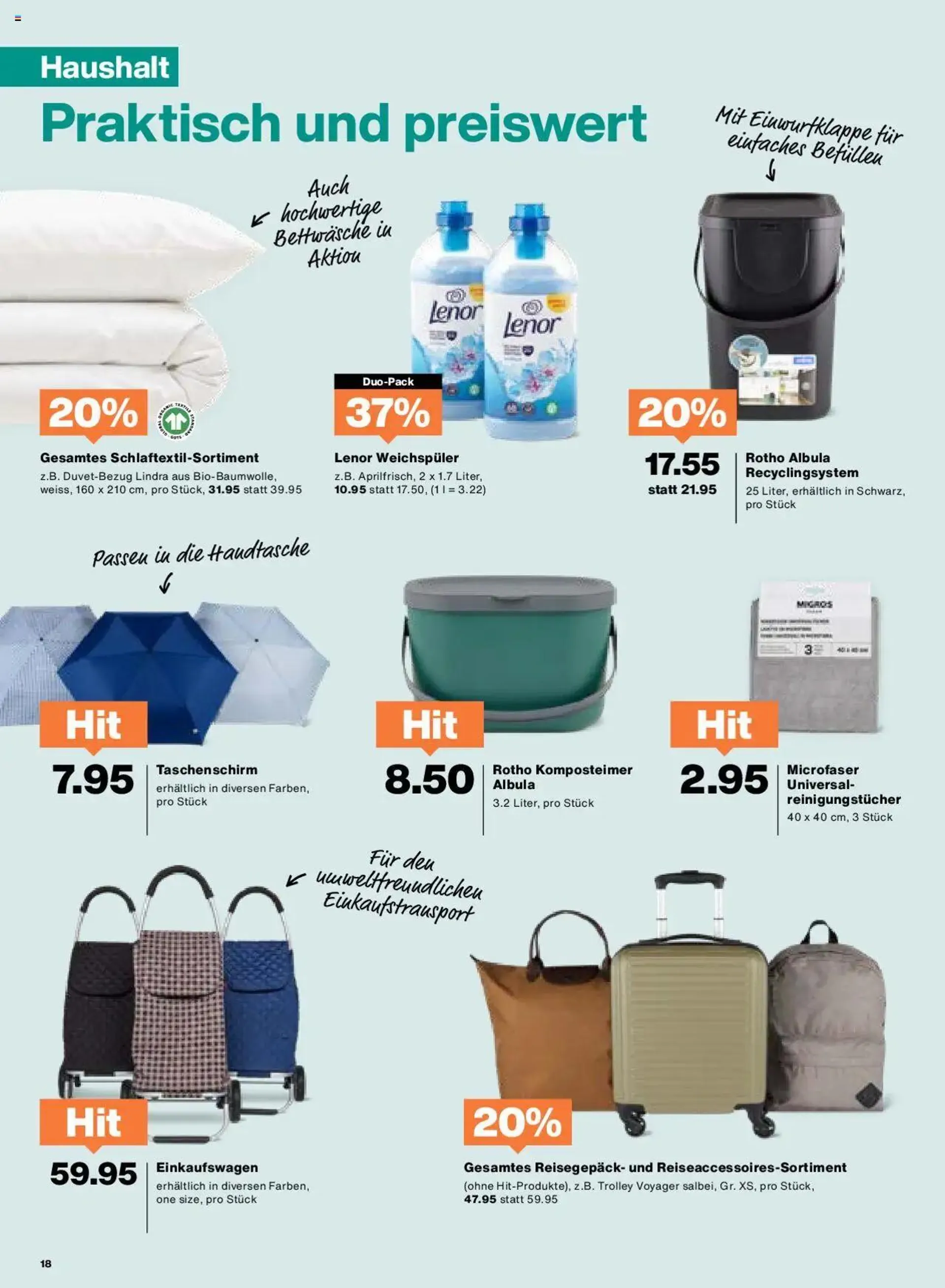 Migros Aktionen von 1. Oktober bis 7. Oktober 2024 - Prospekt seite  18