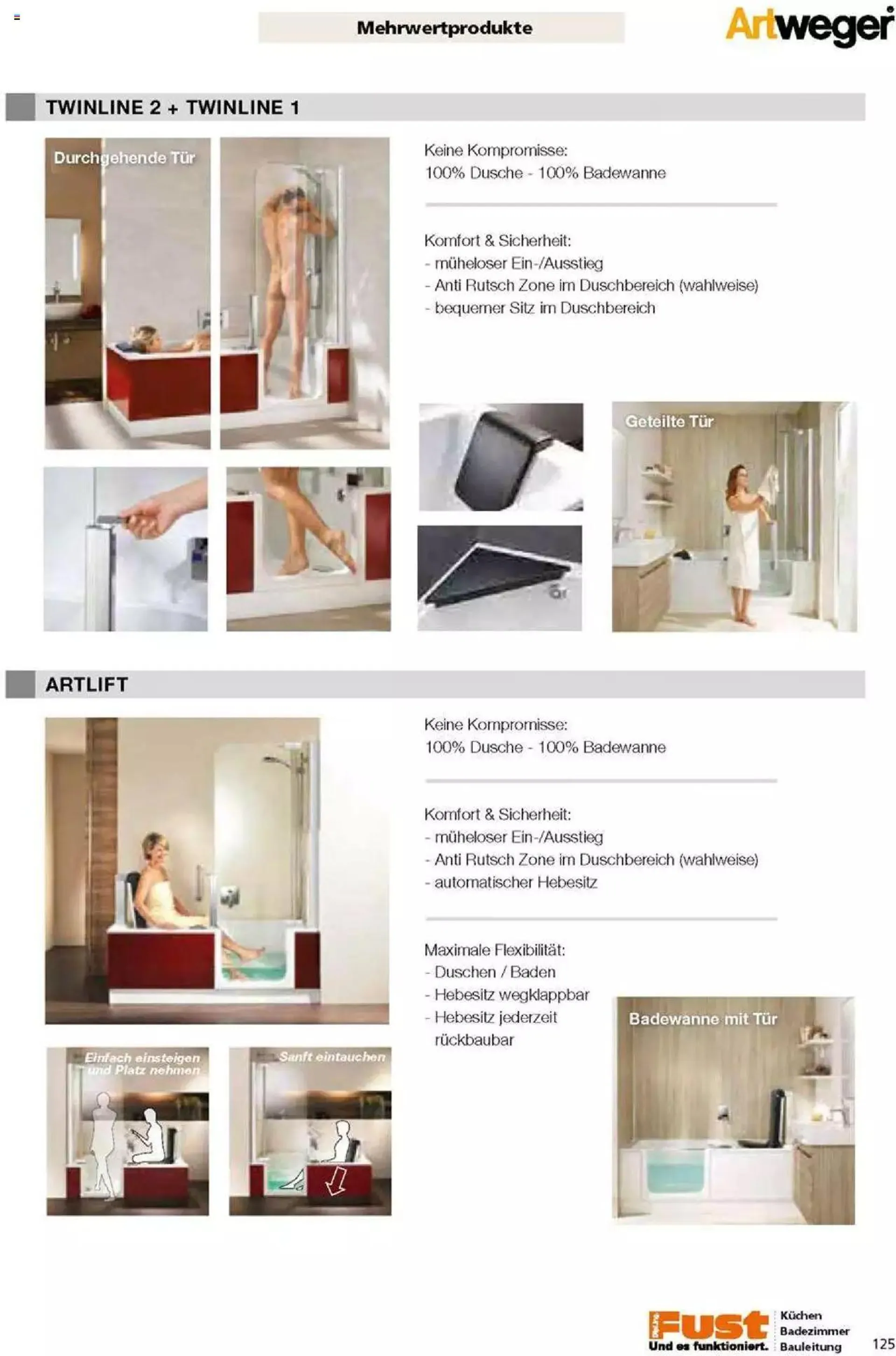 Fust Badezimmermagazin von 17. April bis 31. Dezember 2023 - Prospekt seite  125