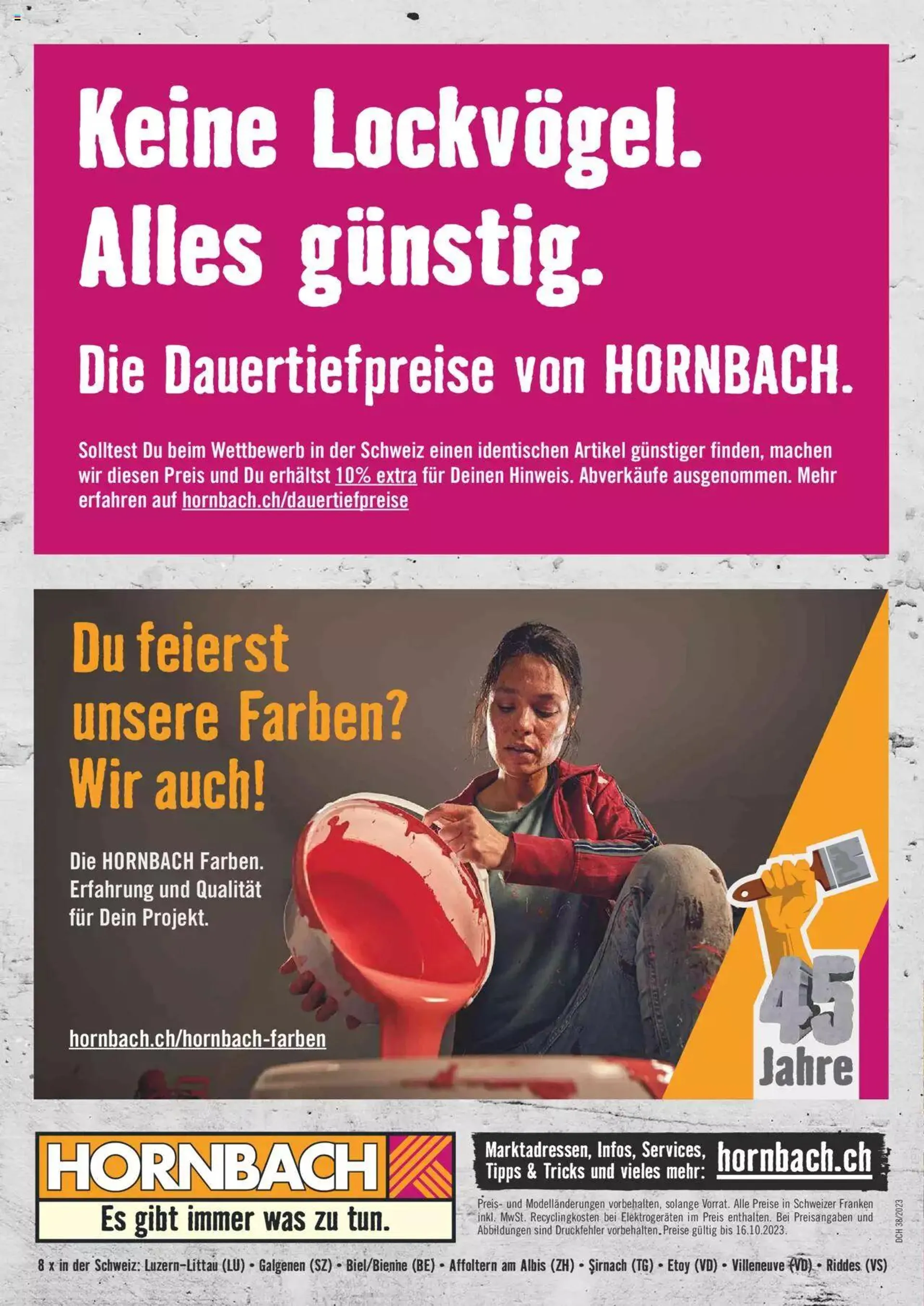 Hornbach Aktionen von 20. September bis 16. Oktober 2023 - Prospekt seite  24