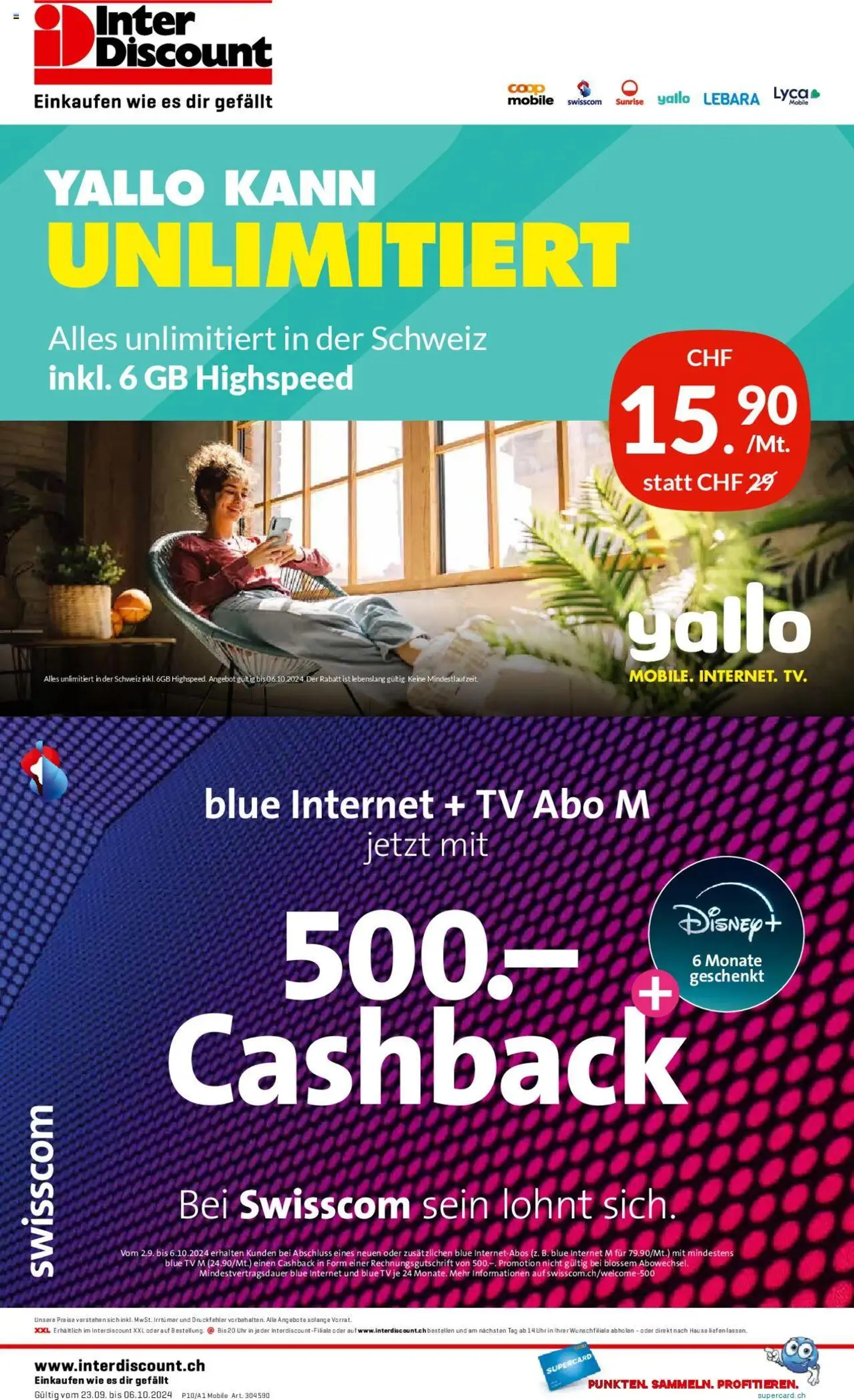 Interdiscount Mobile Prospekt von 23. September bis 6. Oktober 2024 - Prospekt seite  8