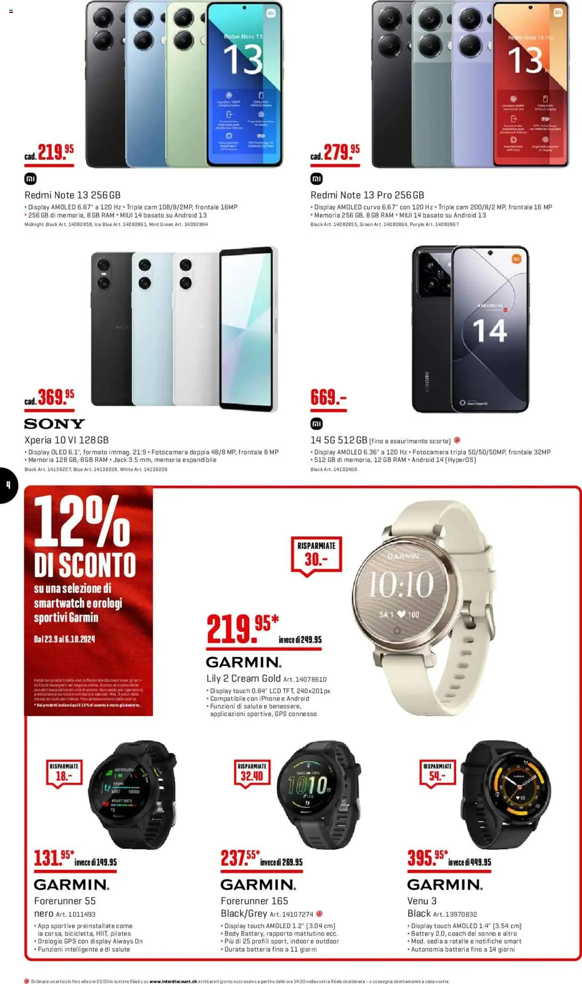 Interdiscount Prospetto - Mobile von 23. September bis 6. Oktober 2024 - Prospekt seite  4