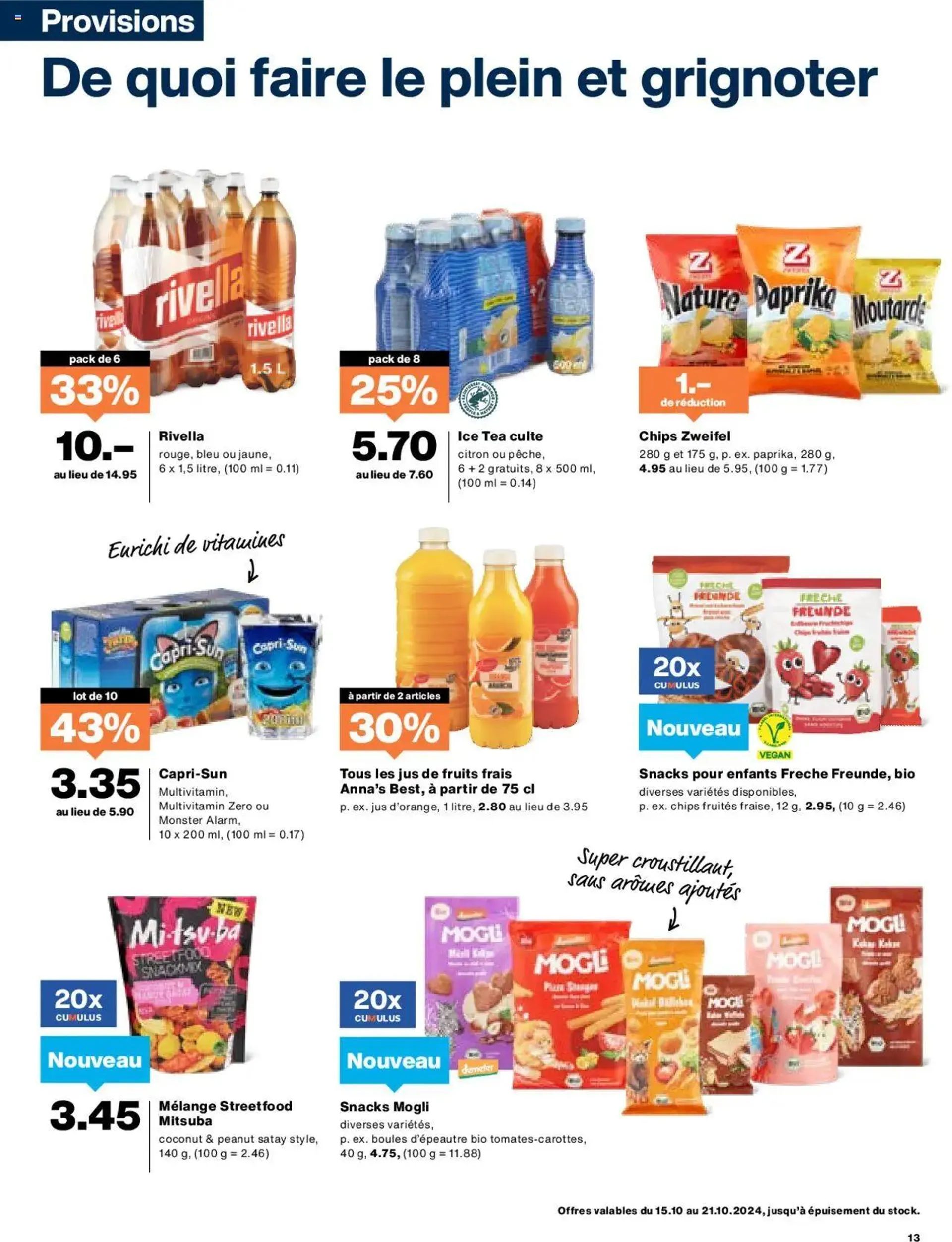 Migros Aktionen FR von 15. Oktober bis 21. Oktober 2024 - Prospekt seite  13