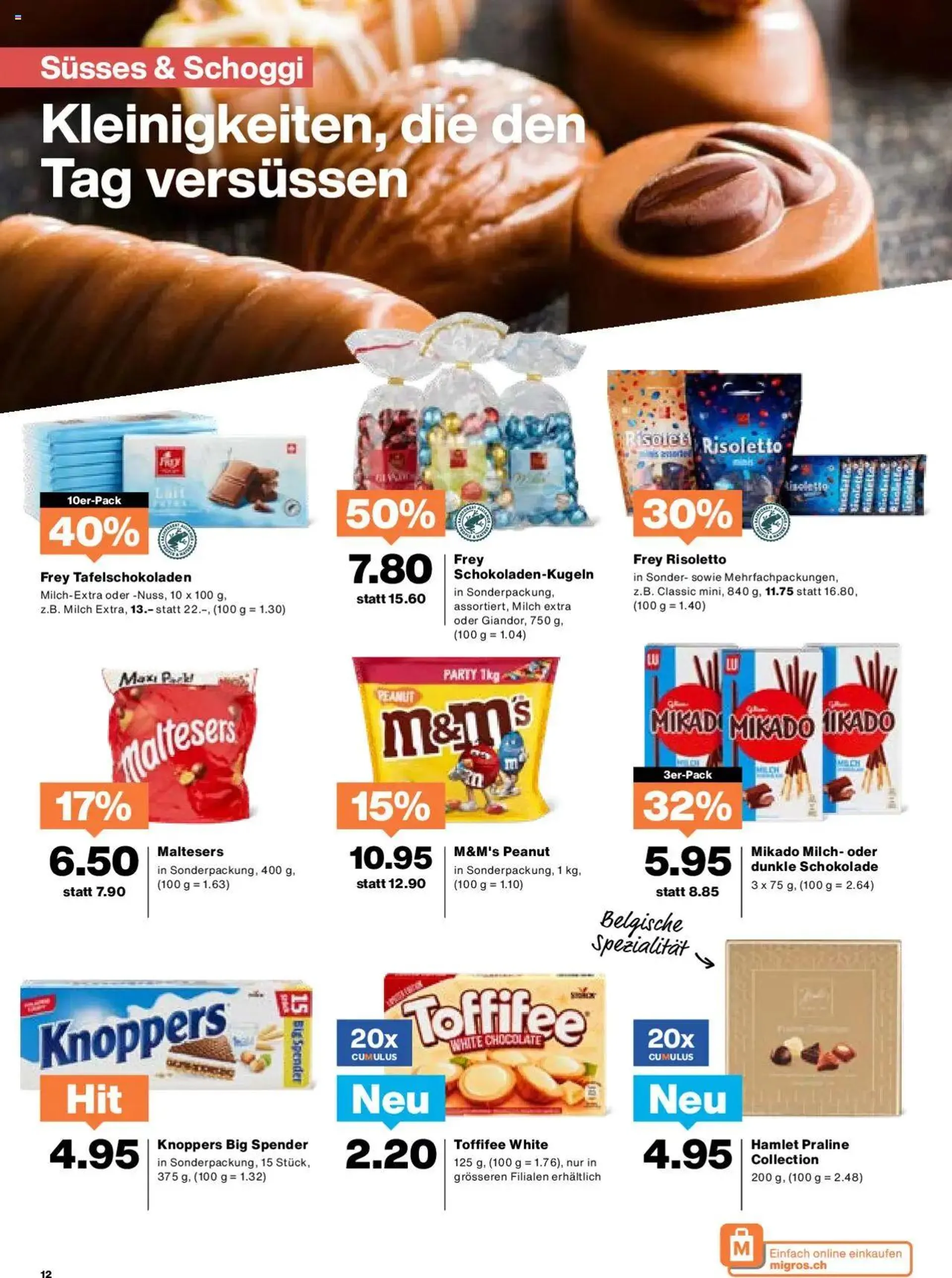 Migros Aktionen von 1. Oktober bis 7. Oktober 2024 - Prospekt seite  12