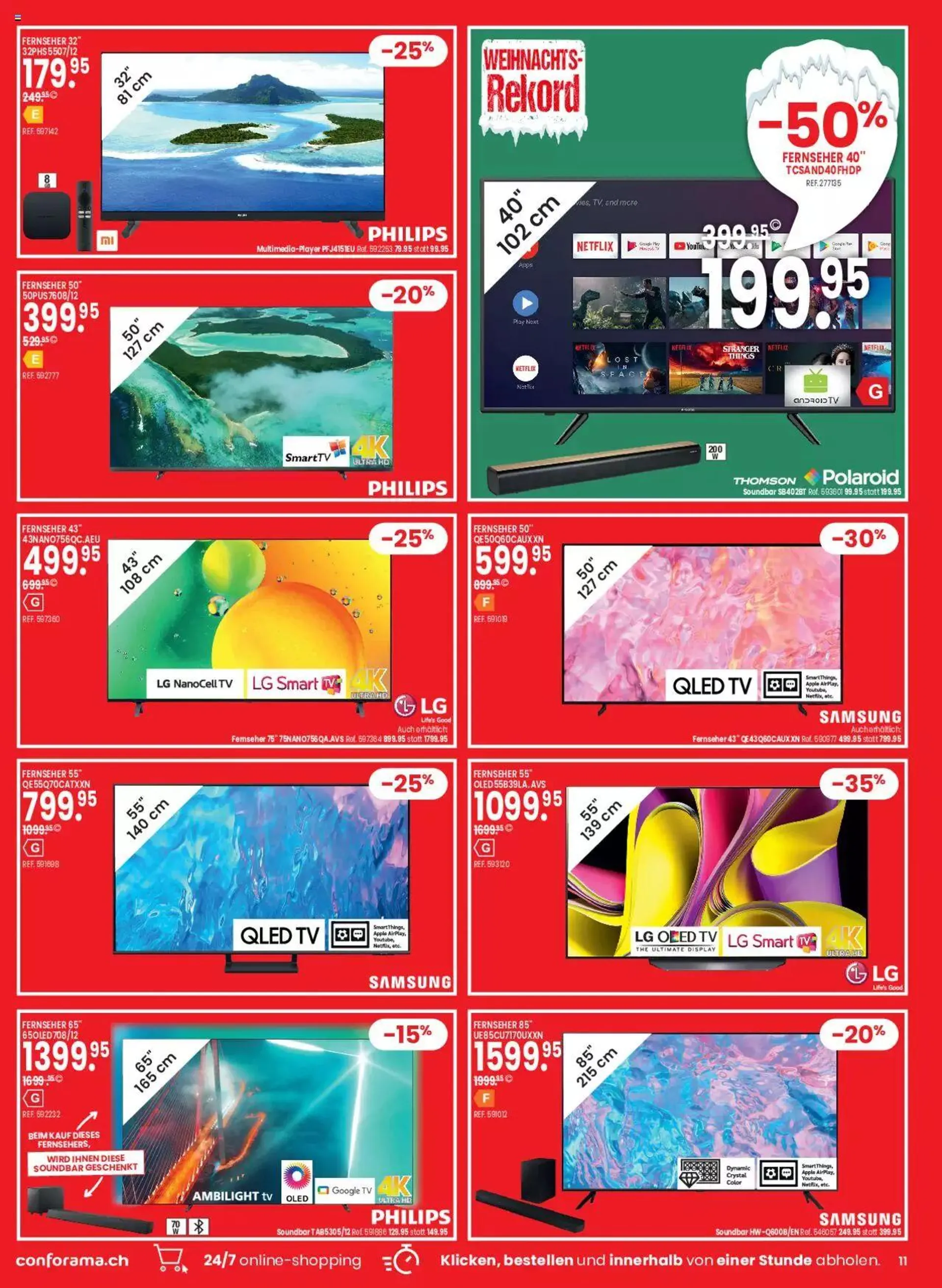 Conforama Aktionen von 28. November bis 11. Dezember 2023 - Prospekt seite  11