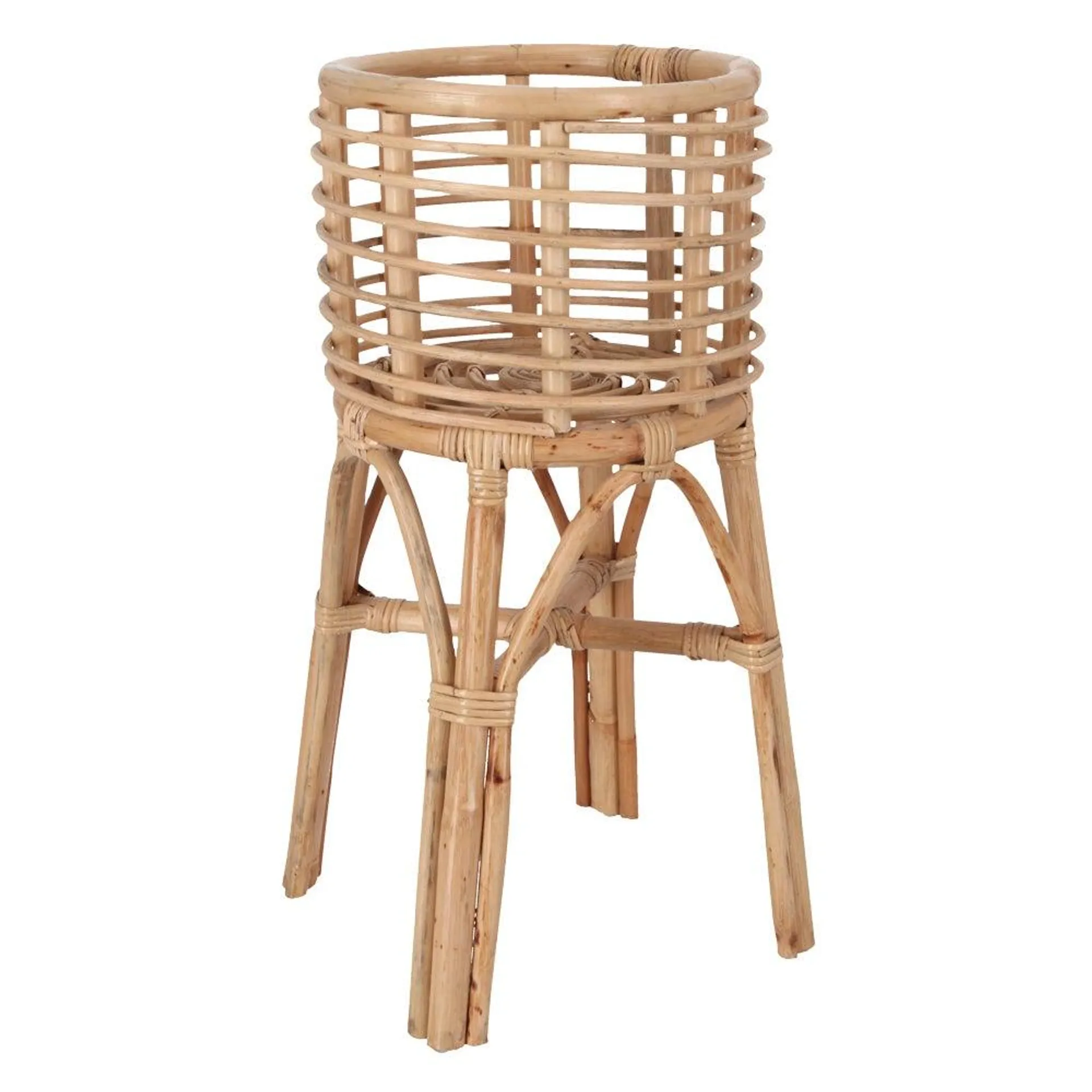 Soporte para maceta de fibra natural diámetro 30x65 cm