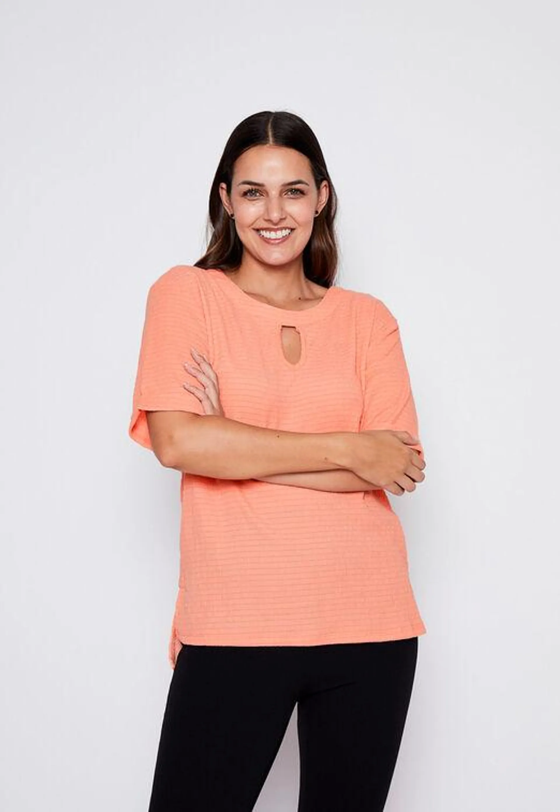 Polera Mujer Coral Abertura Fantas a Family Shop