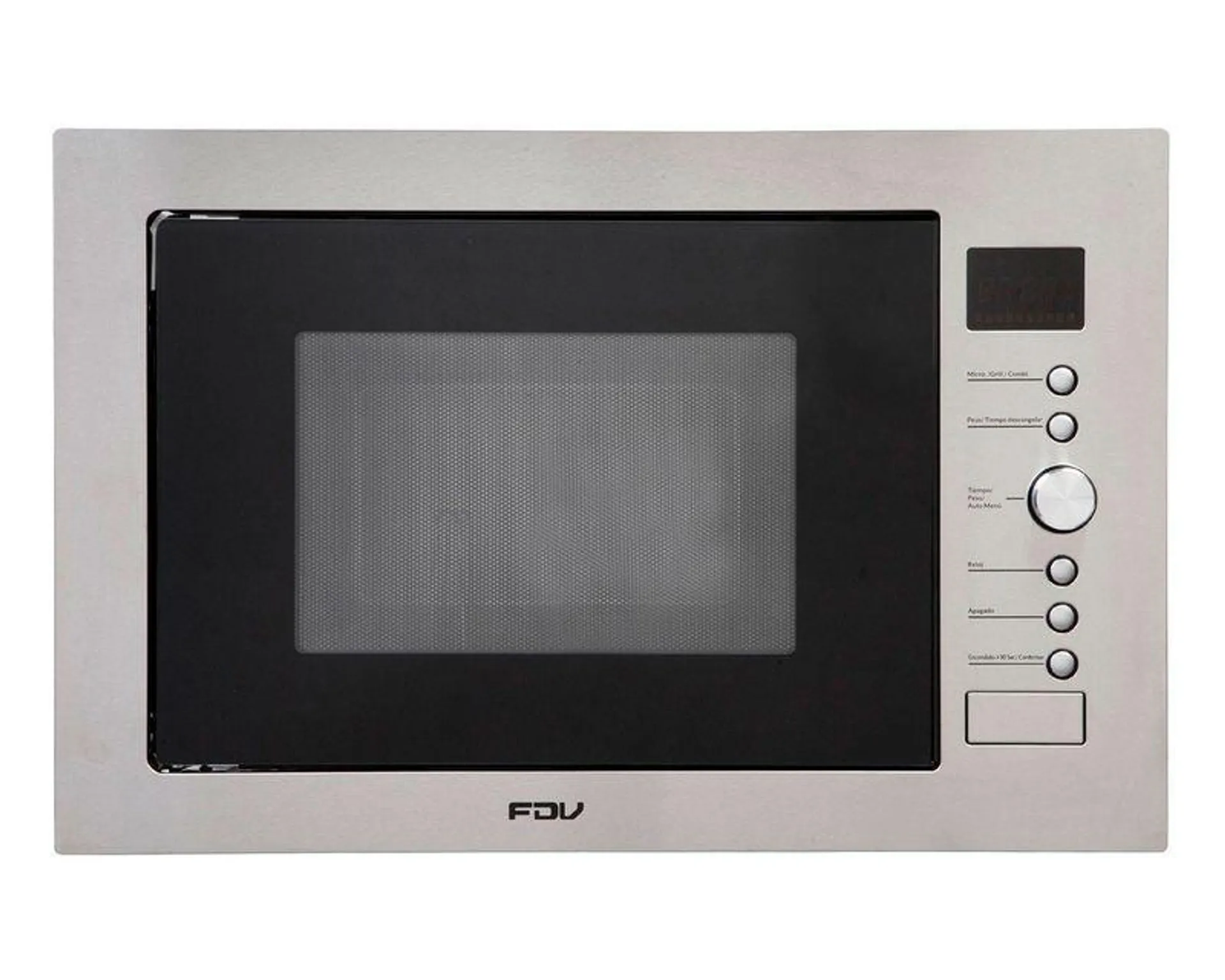 Microondas empotrable 34 litros Deluxe Smart negro/inox FDV