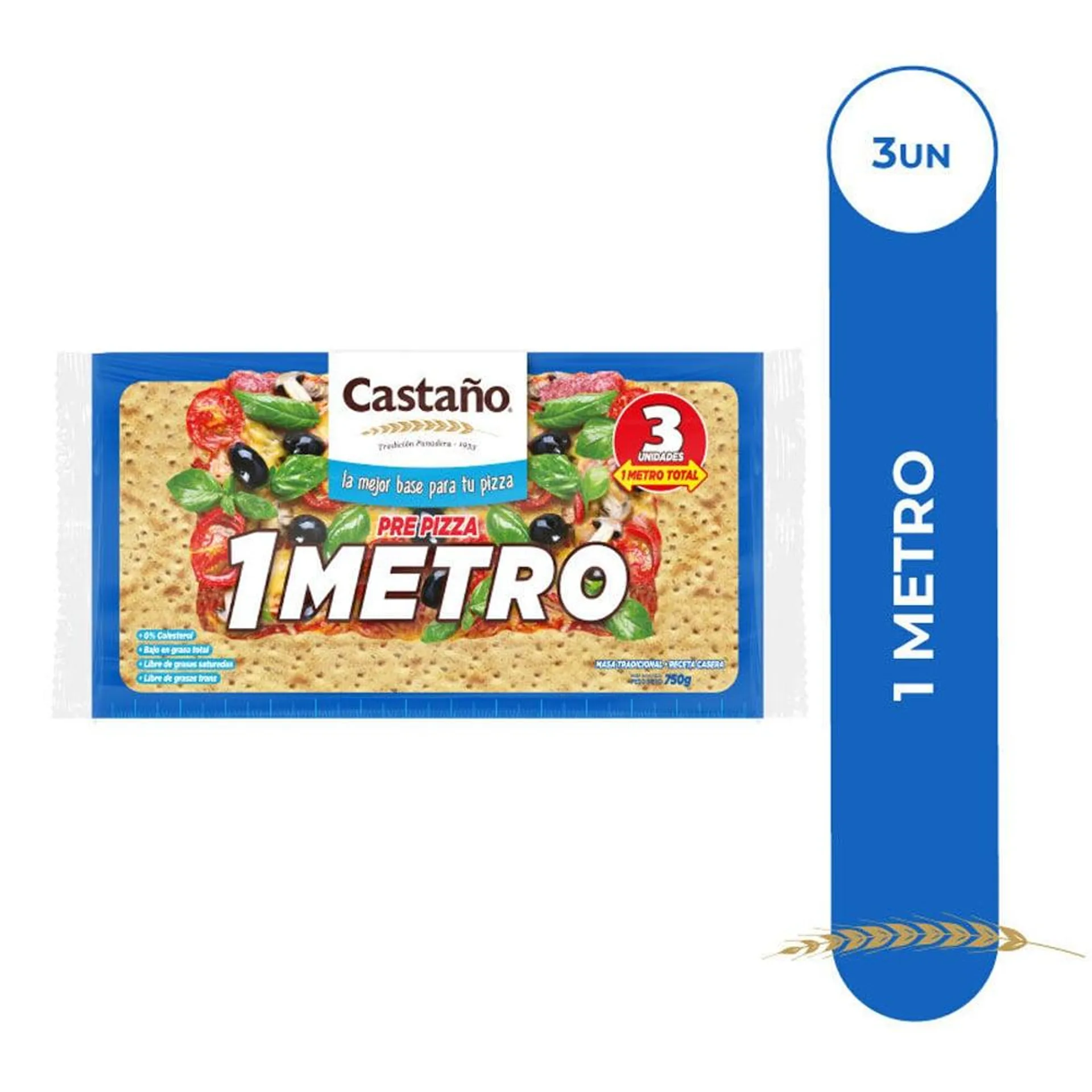 Prepizza Metro Castaño 750 Grs