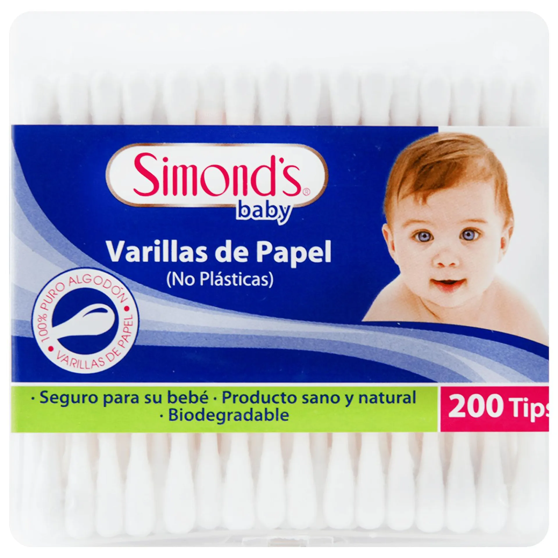 Varitas de Algodón Simond's Baby 200 un. | Jumbo.cl