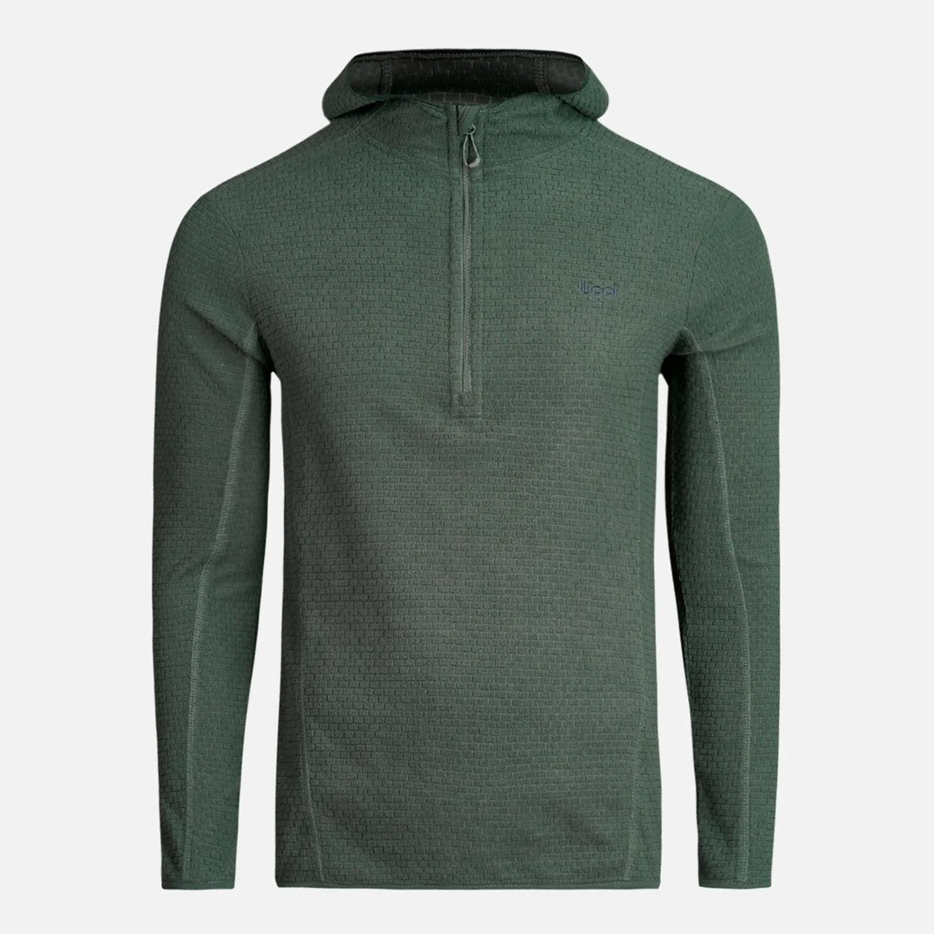 Poleron Teen Boy Mild Nano-F 14 Zip Hoody Verde Botella Lippi