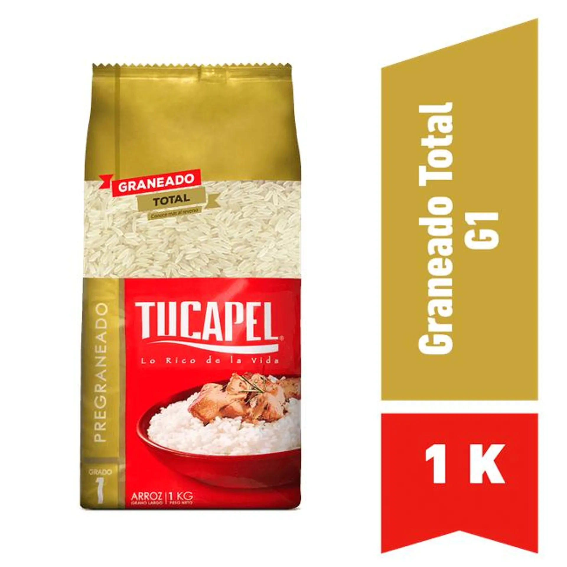 Arroz Grado 1 Tucapel Pregraneado Grano Largo 1 kg