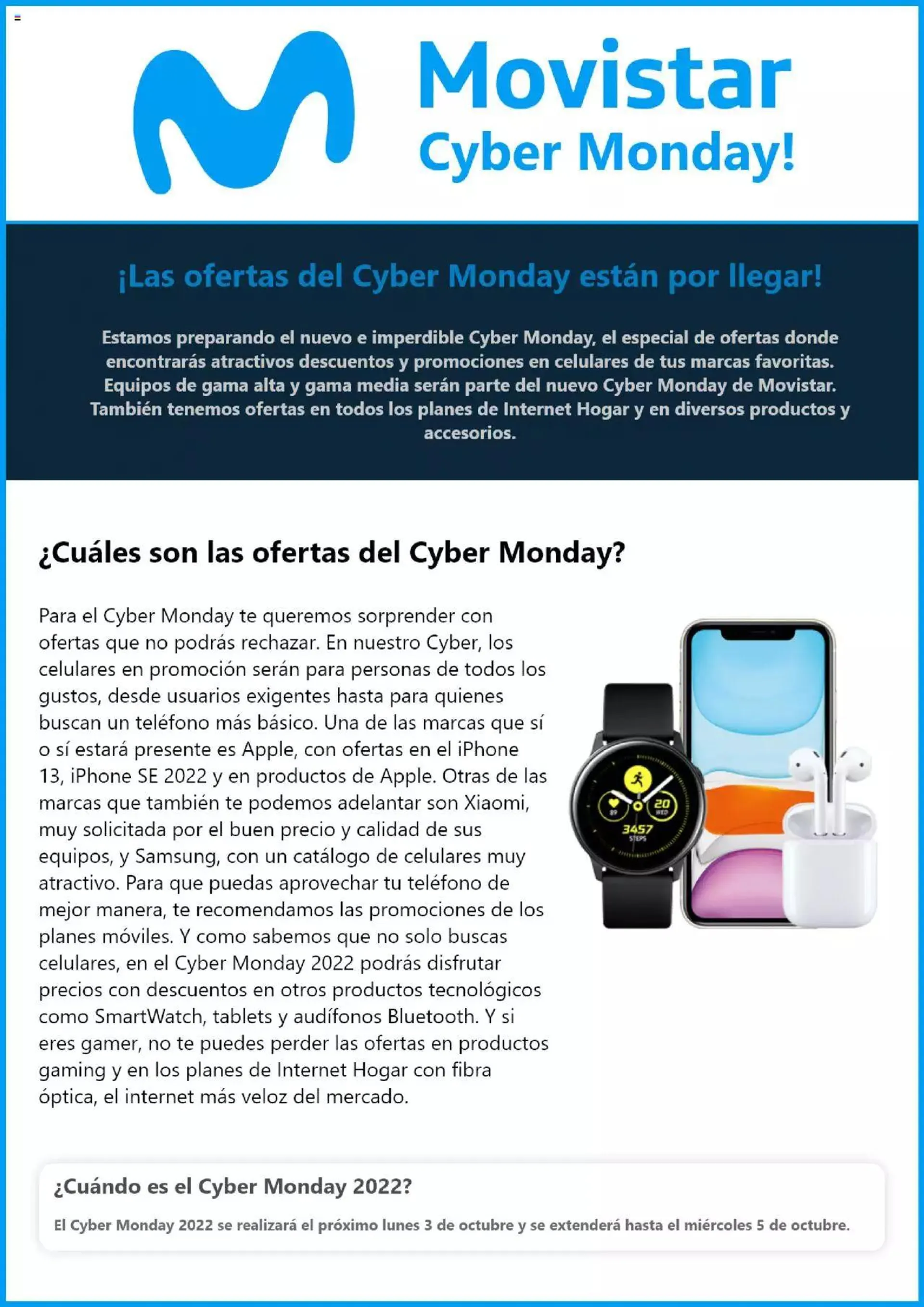 Movistar - Cyber Monday Aviso - 0