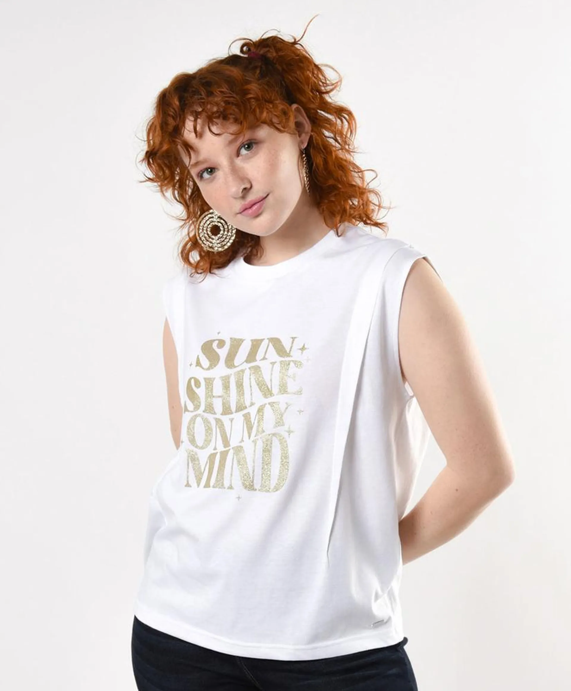 Polera mujer frase brillante