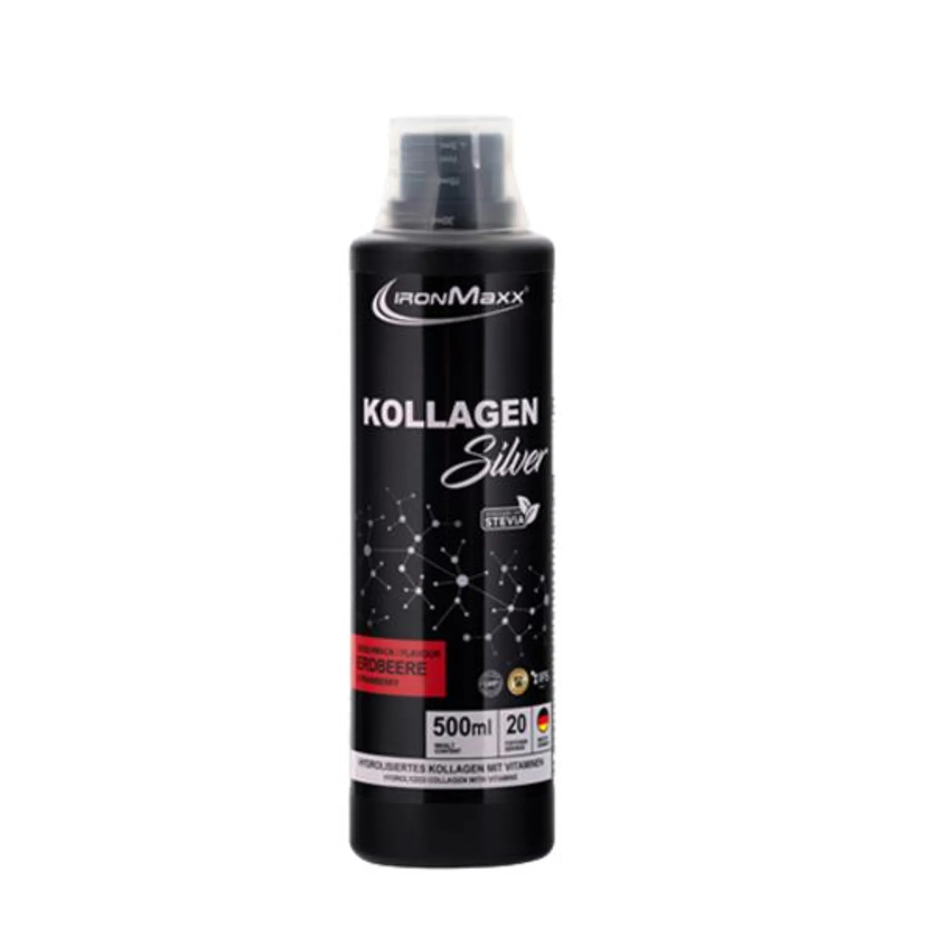 Kollagen Silver 500 mL sabor strawberry - Ironmaxx