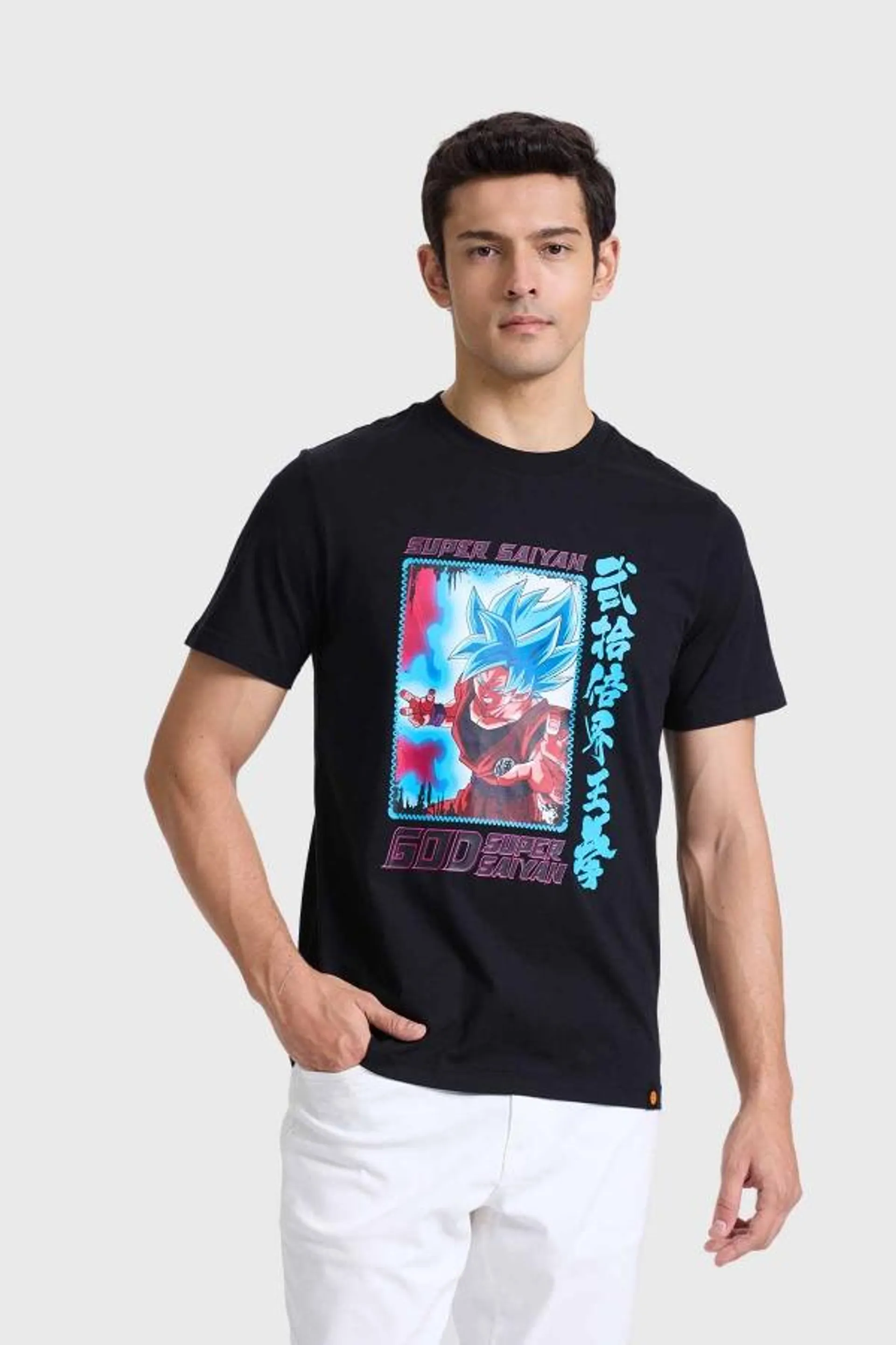 Polera hombre dragon ball negro i