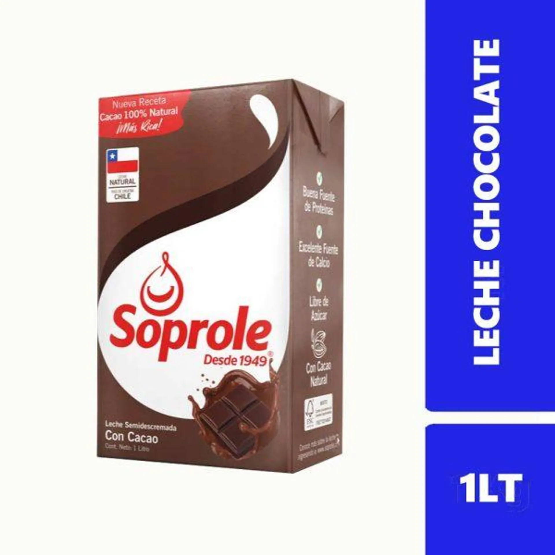 Leche Chocolate Soprole Caja 1l