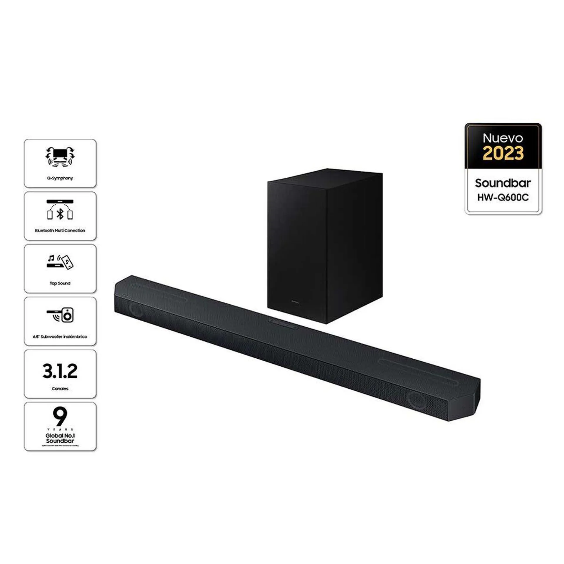 Soundbar Samsung HW-Q600C/ZS Negro