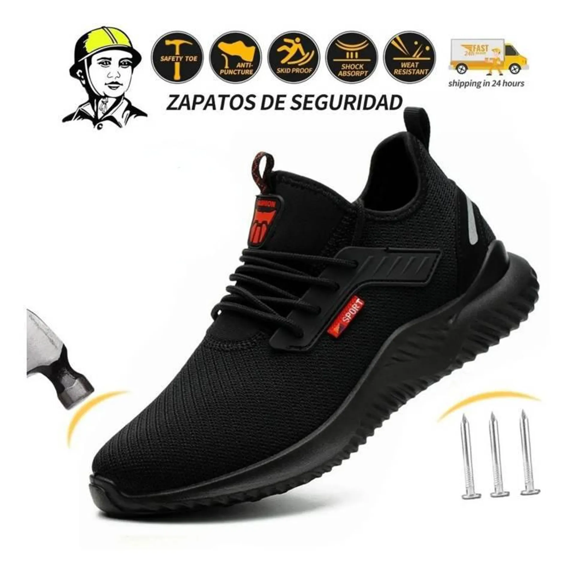 Zapatos De Trabajo Hombre Seguridad Y Antipinchazos