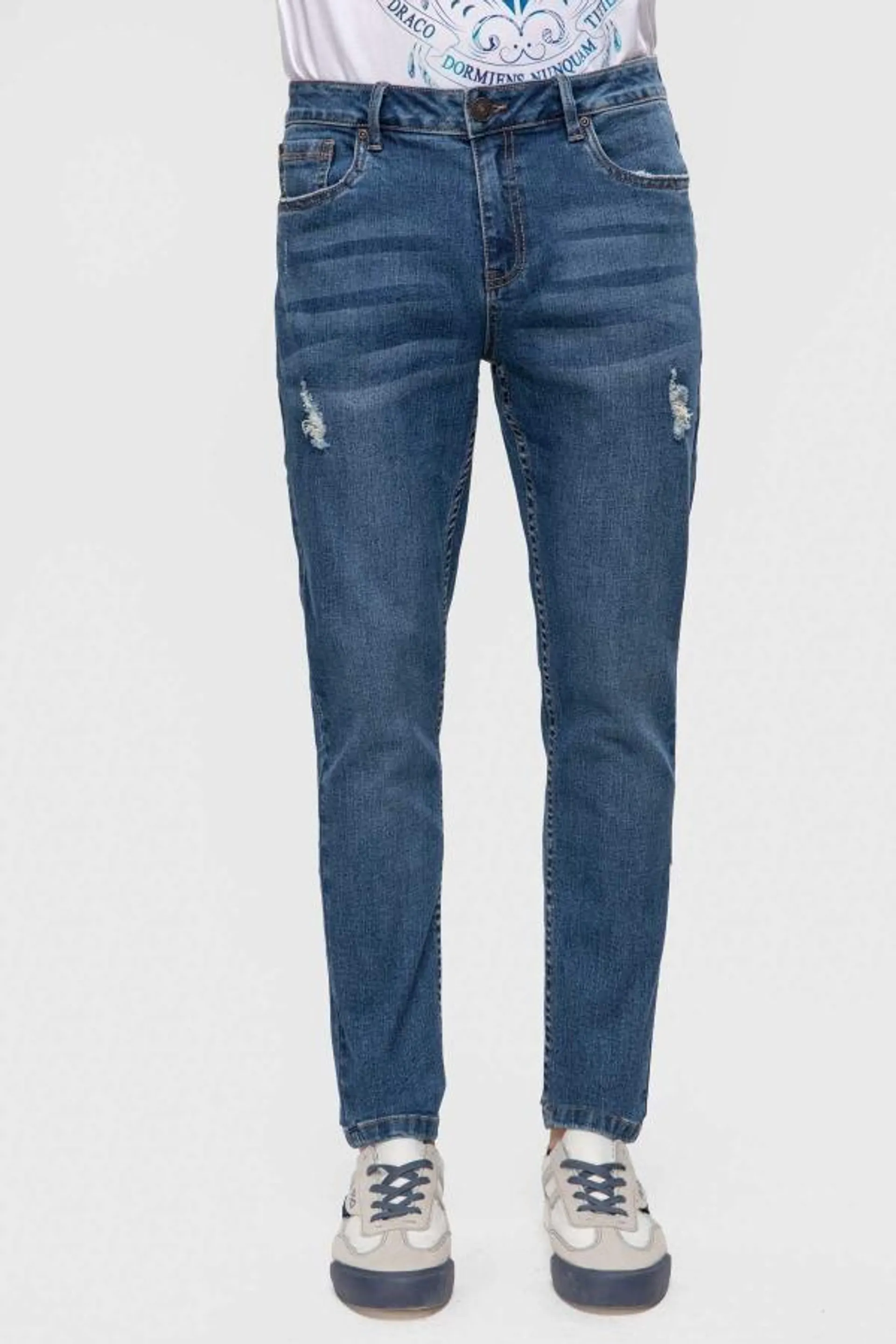 Jeans skinny 505 roturas azul