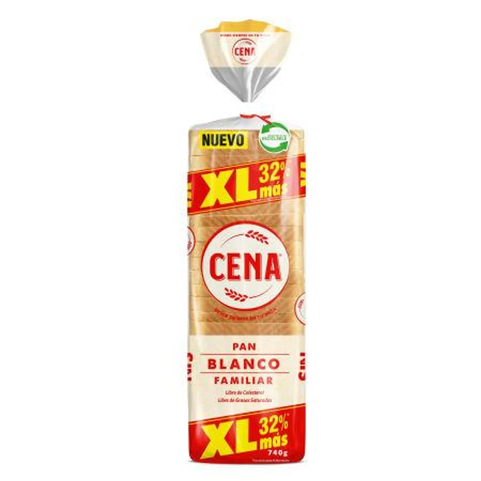 Cena - Pan Blanco Xl, 740 g