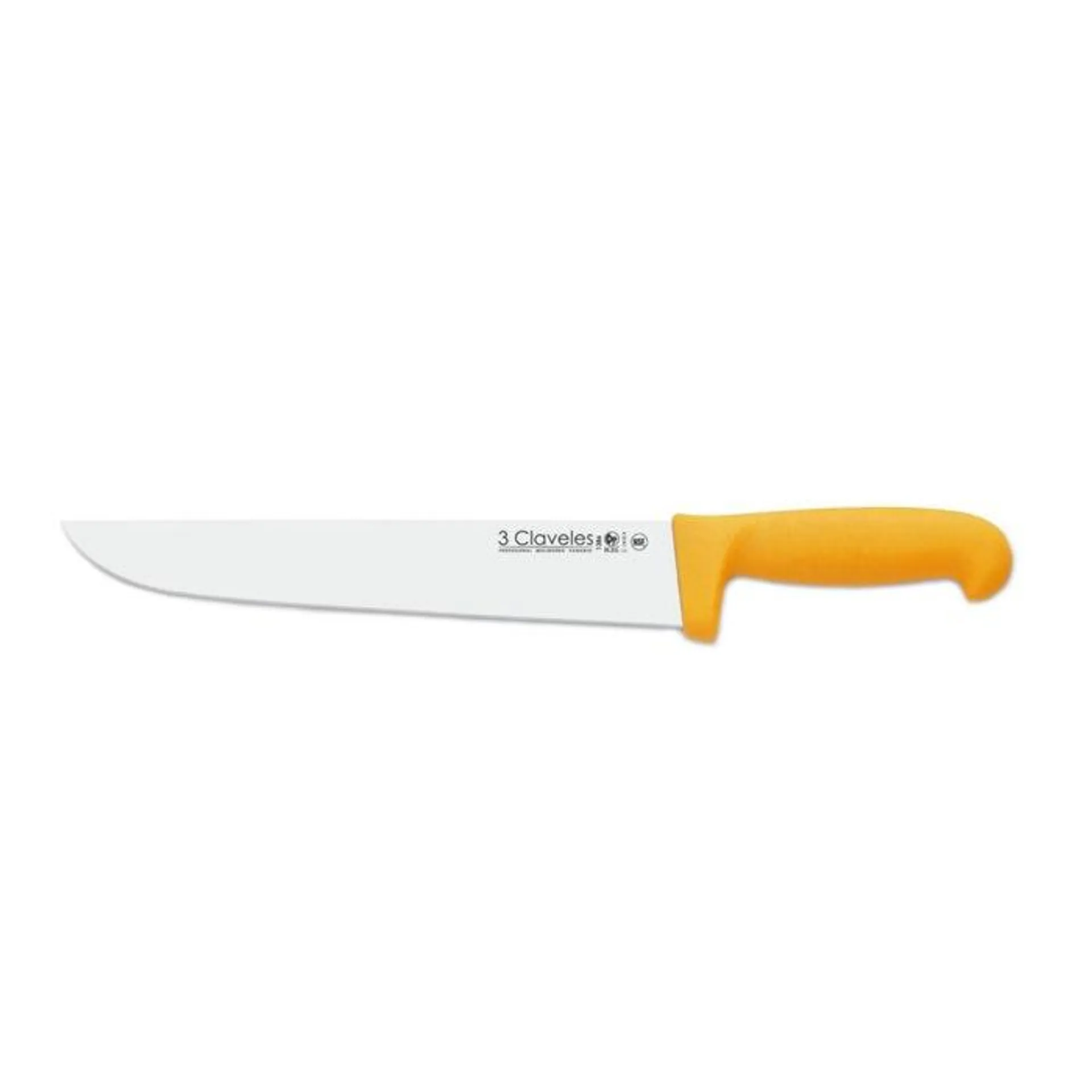 TRES CLAVELES CUCHILLO MGO. AMARILLO 20 CM 1384