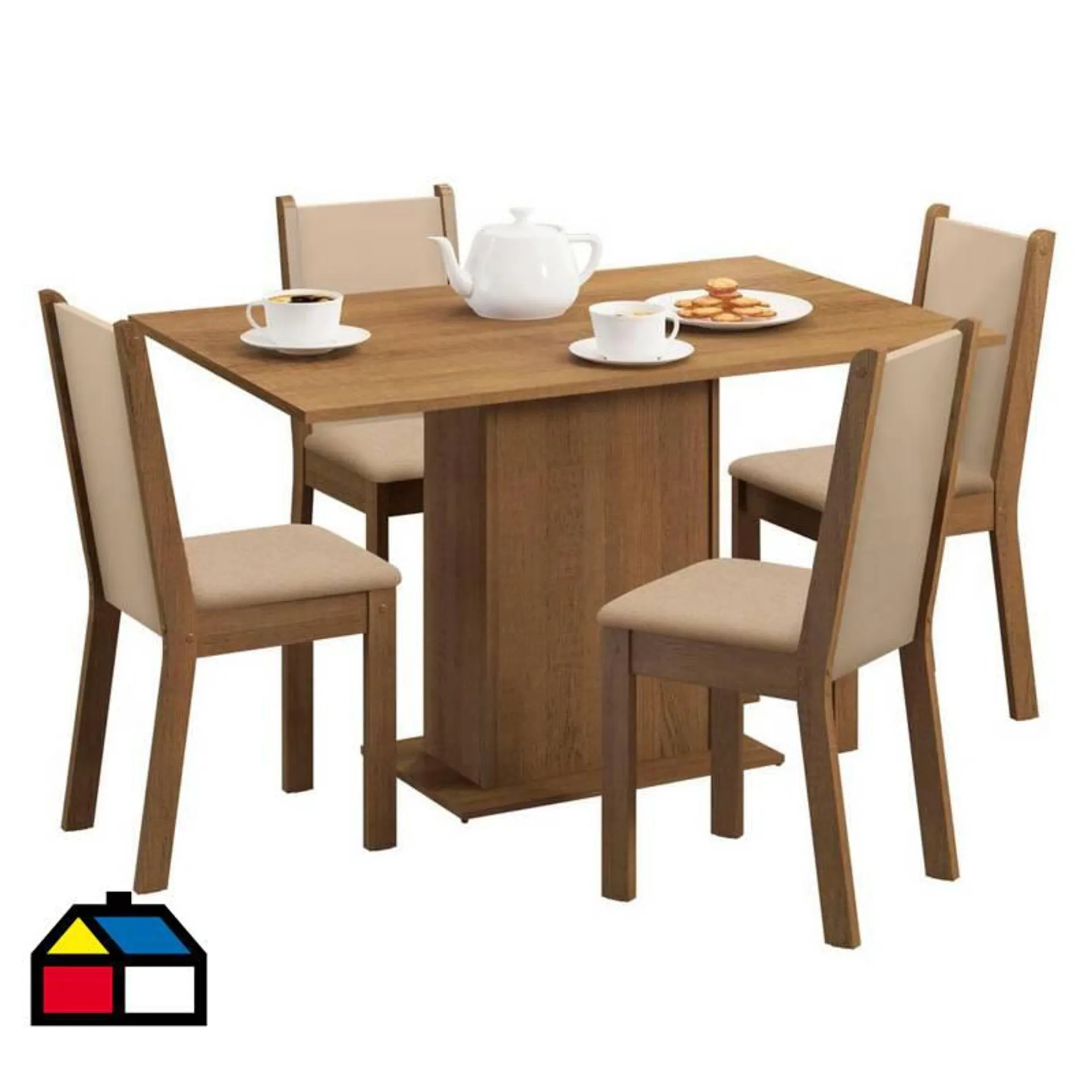 Comedor 4 sillas Celine Leone